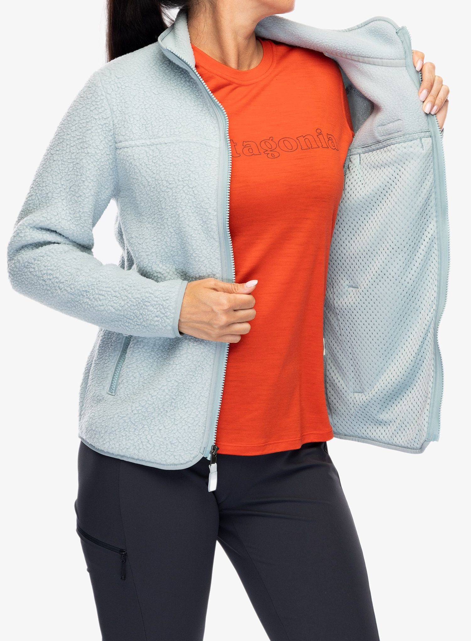 Fleecová mikina dámská Patagonia Retro Pile Jacket - thermal blue