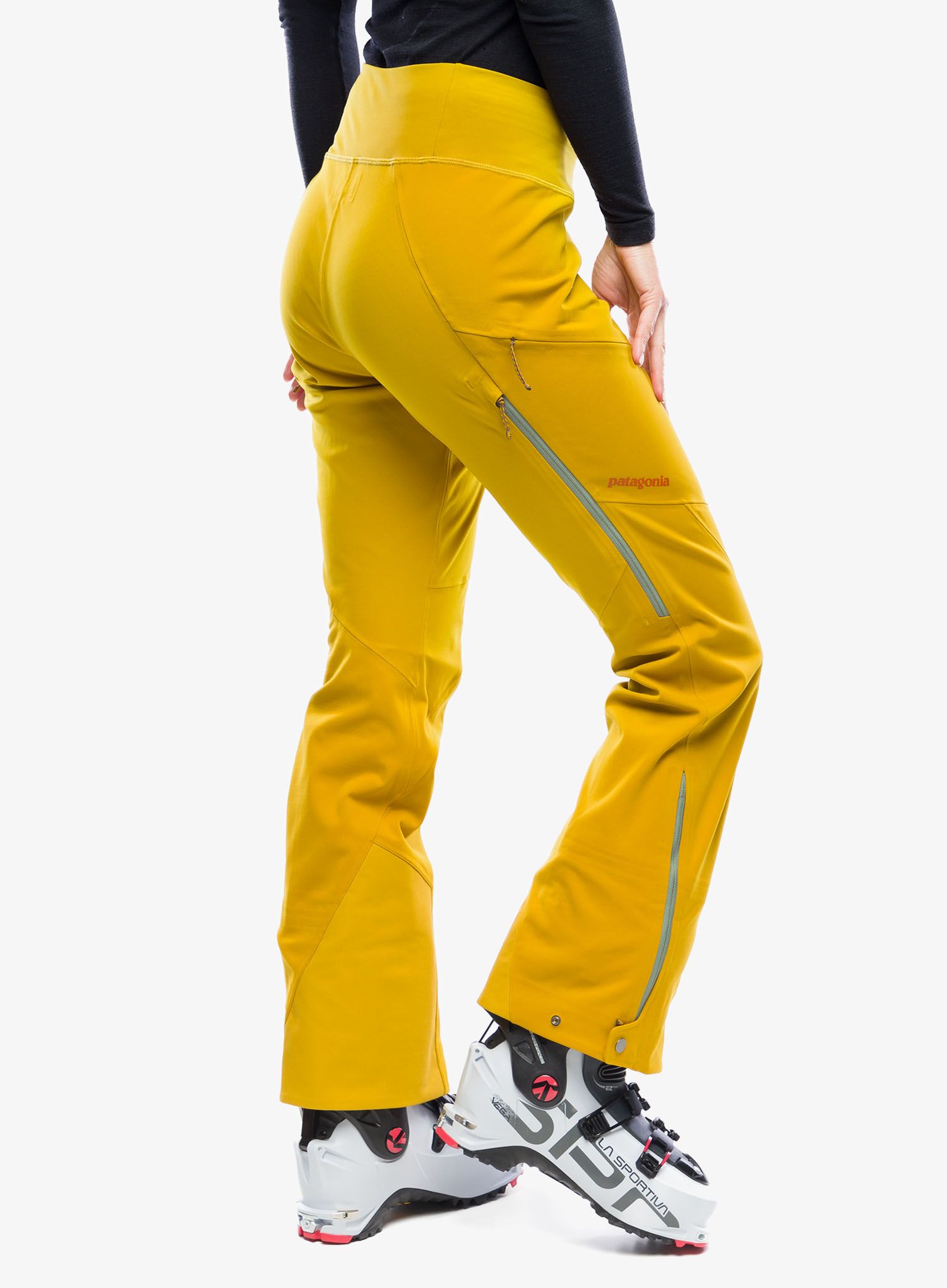 Skialpové kalhoty dámské Patagonia Upstride Pants - cosmic gold