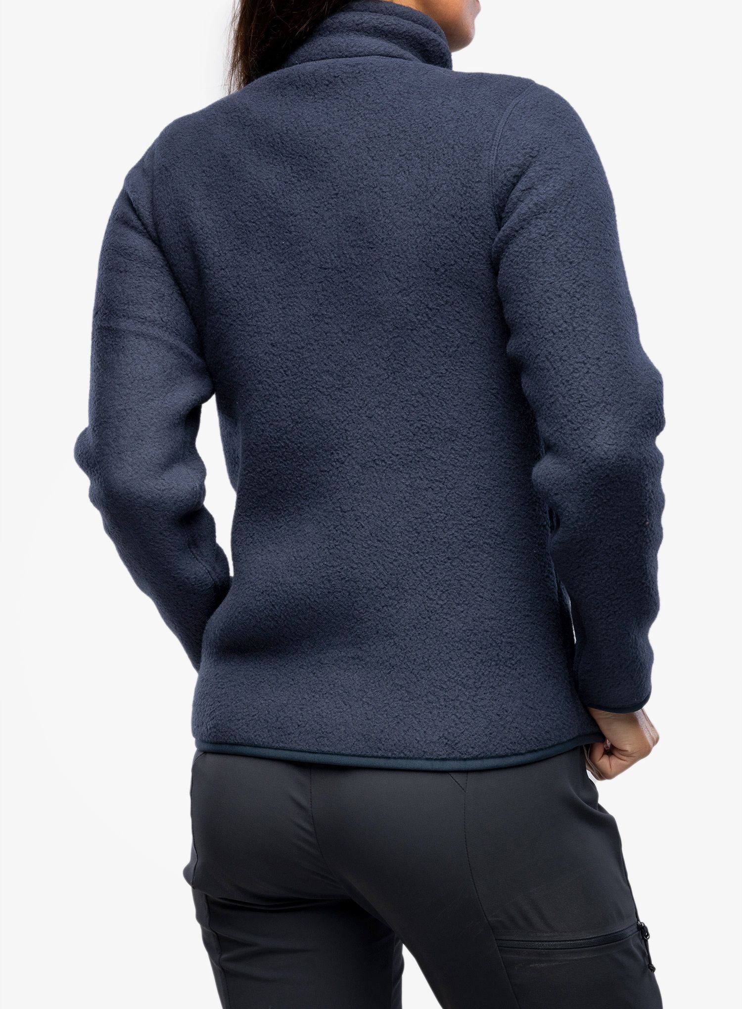Fleecová mikina dámská Peak Performance Fleece Snap T-Neck - blue shadow