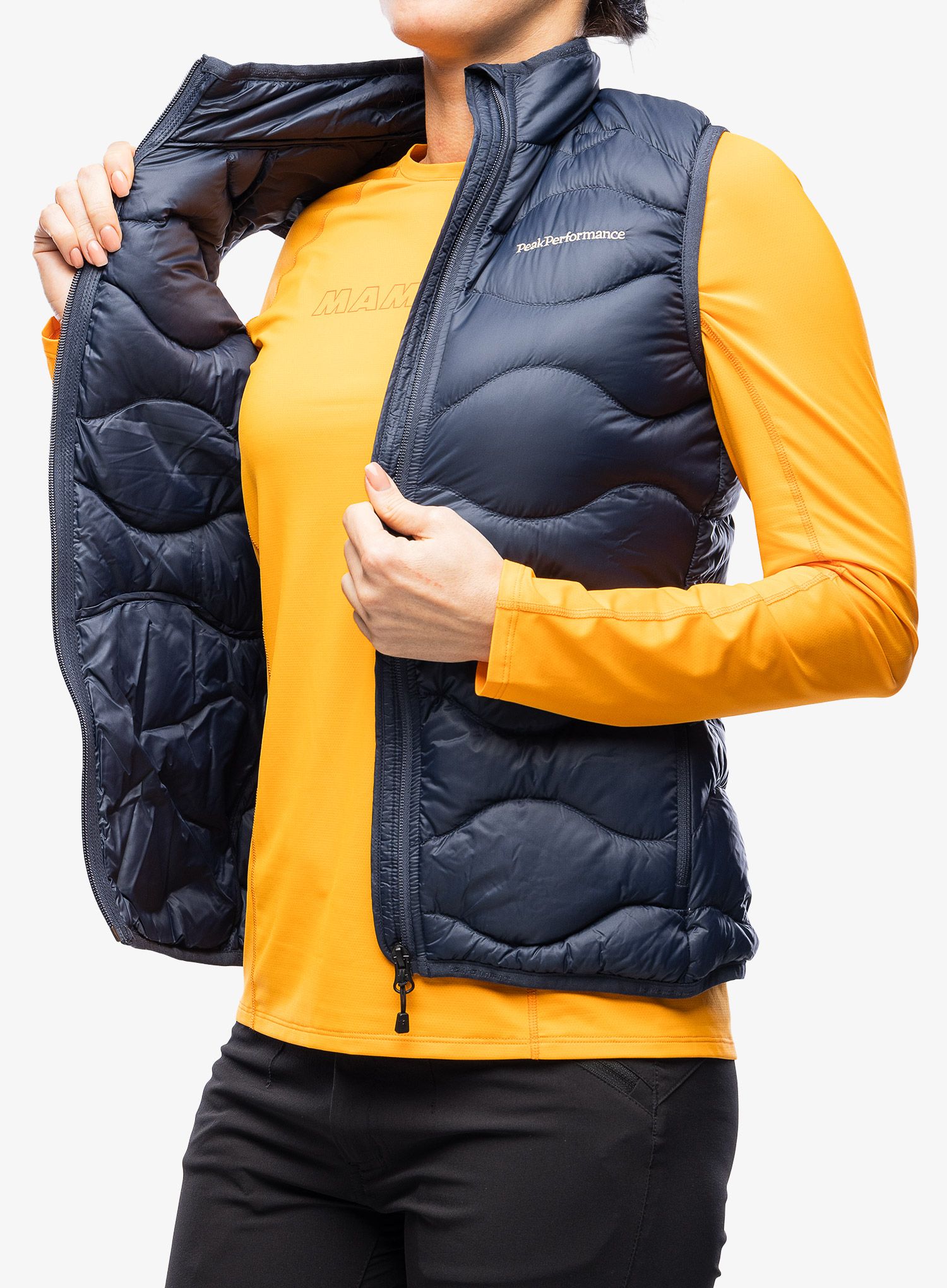 Dámská péřová vesta Peak Performance Helium Down Vest - blue