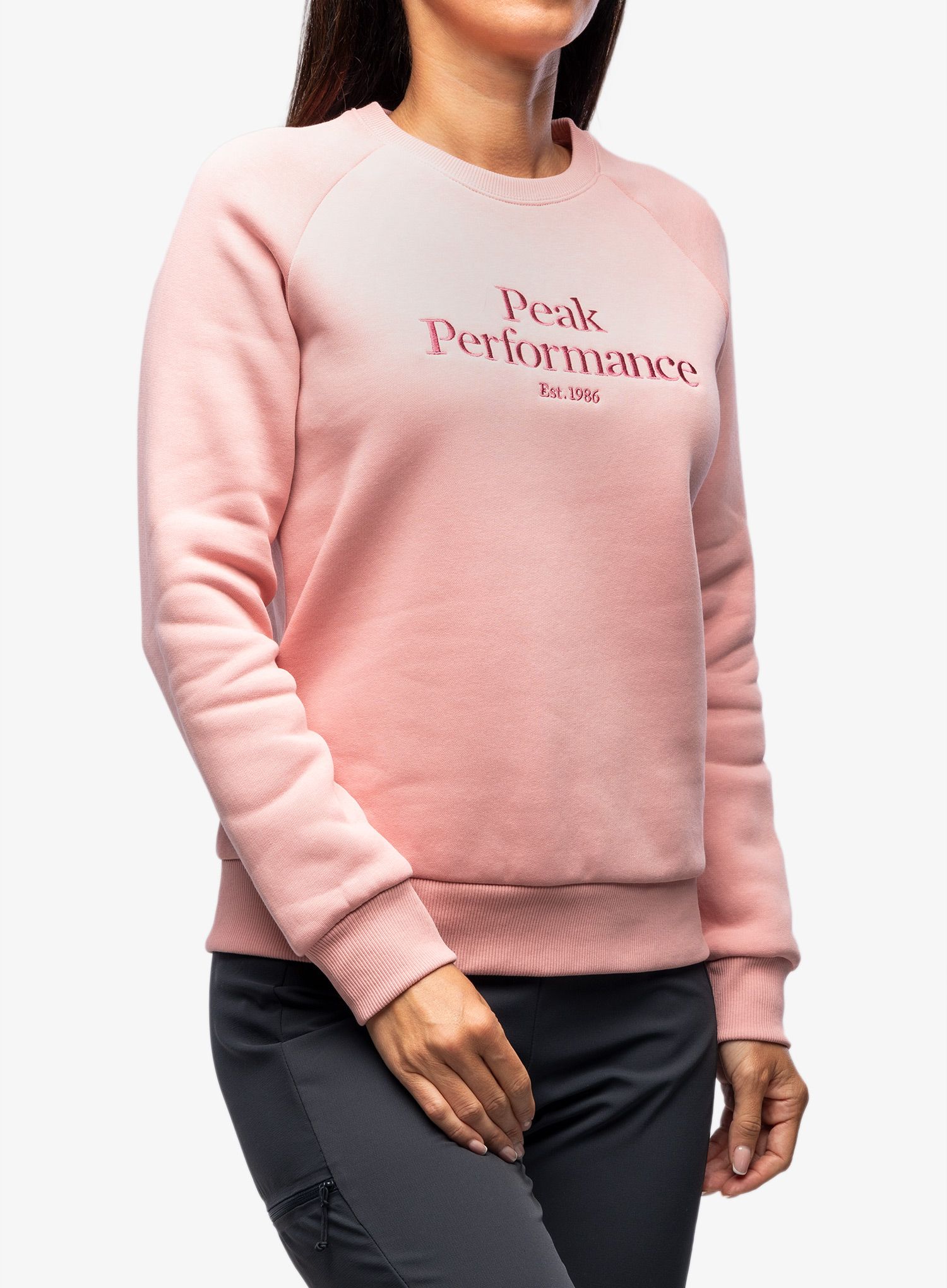 Mikina dámská bez kapuce Peak Performance Original Crew - warm blush
