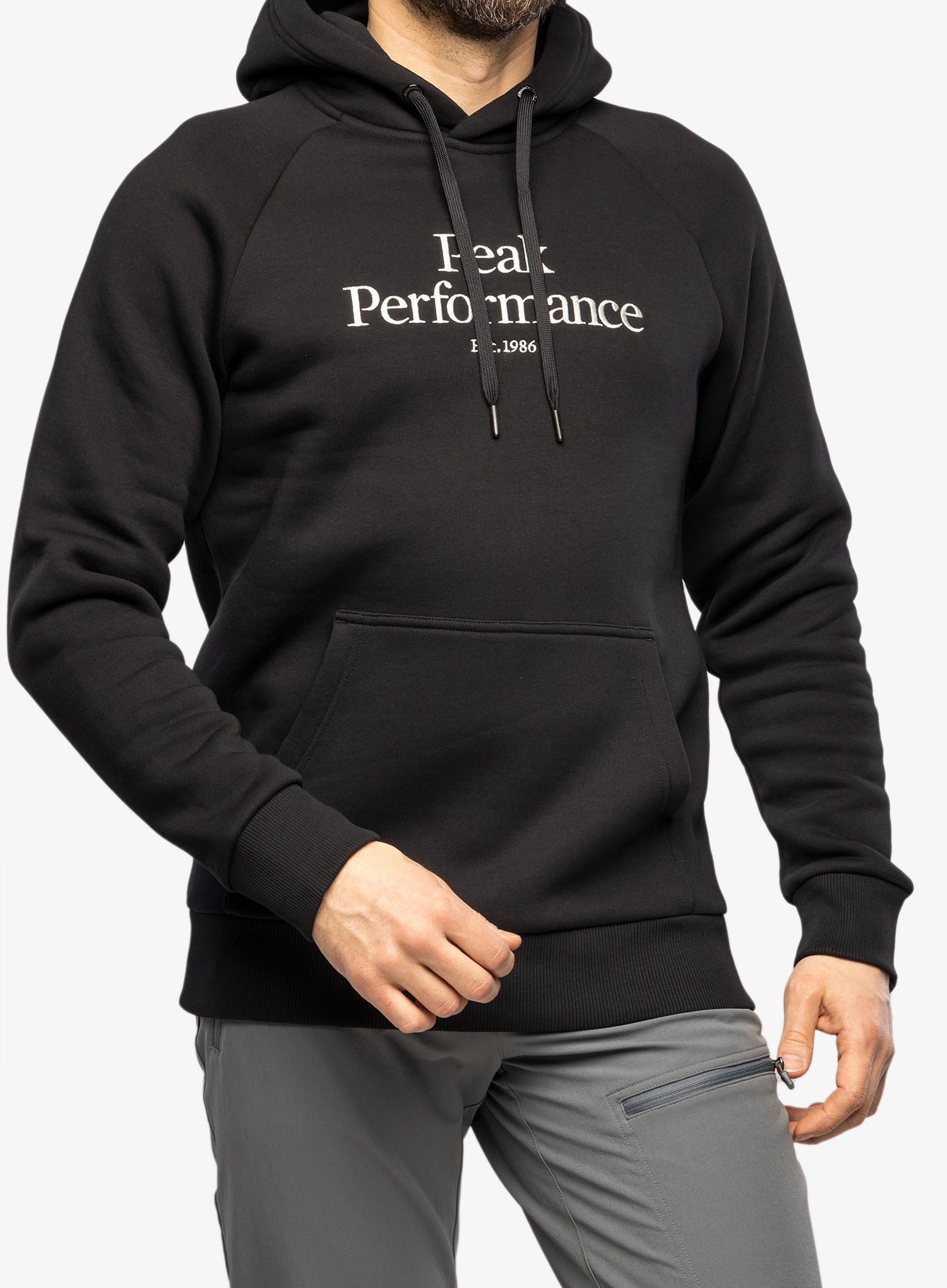 Mikina s kapucí Peak Performance Original Hood - black