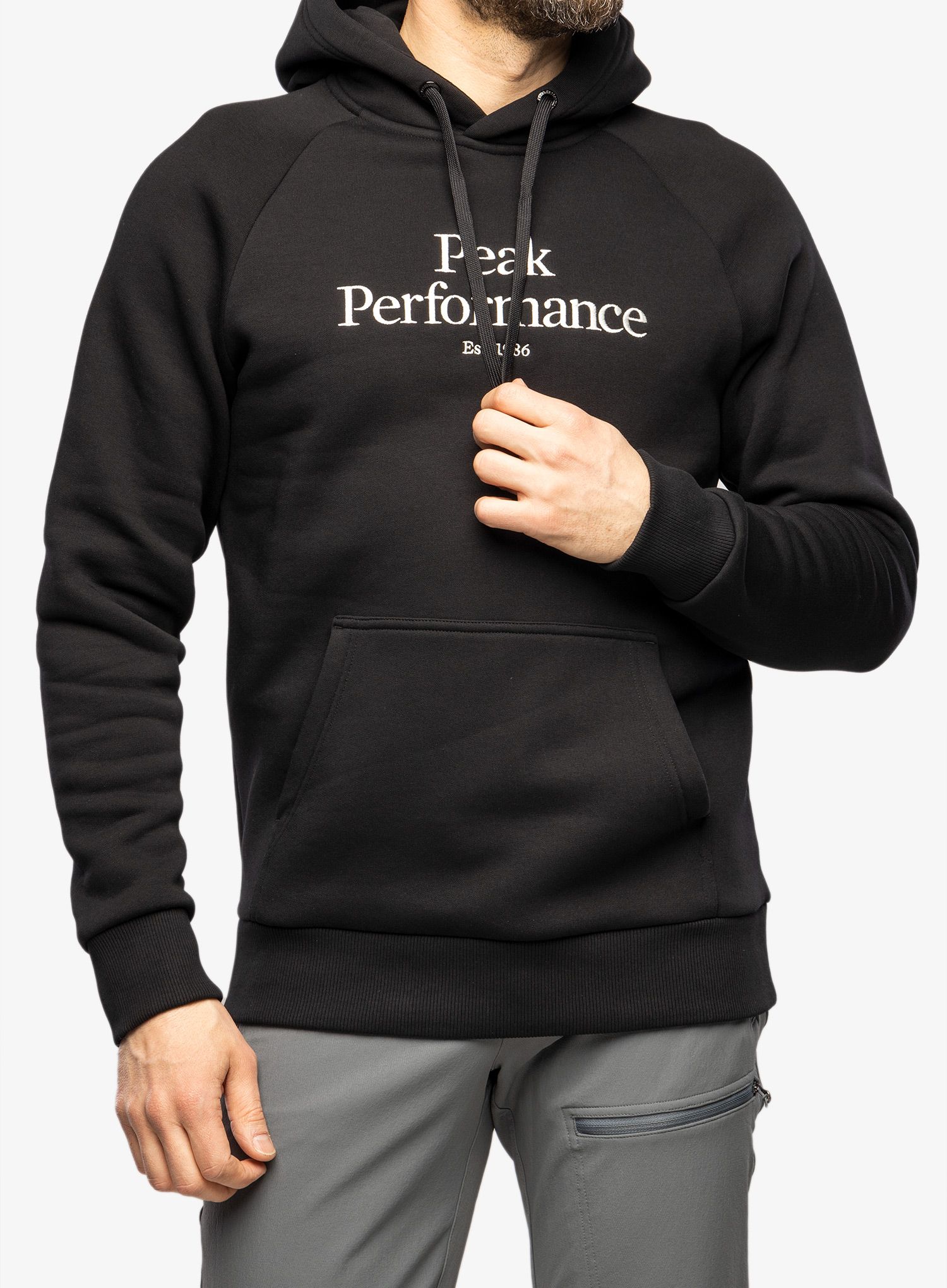 Mikina s kapucí Peak Performance Original Hood - black