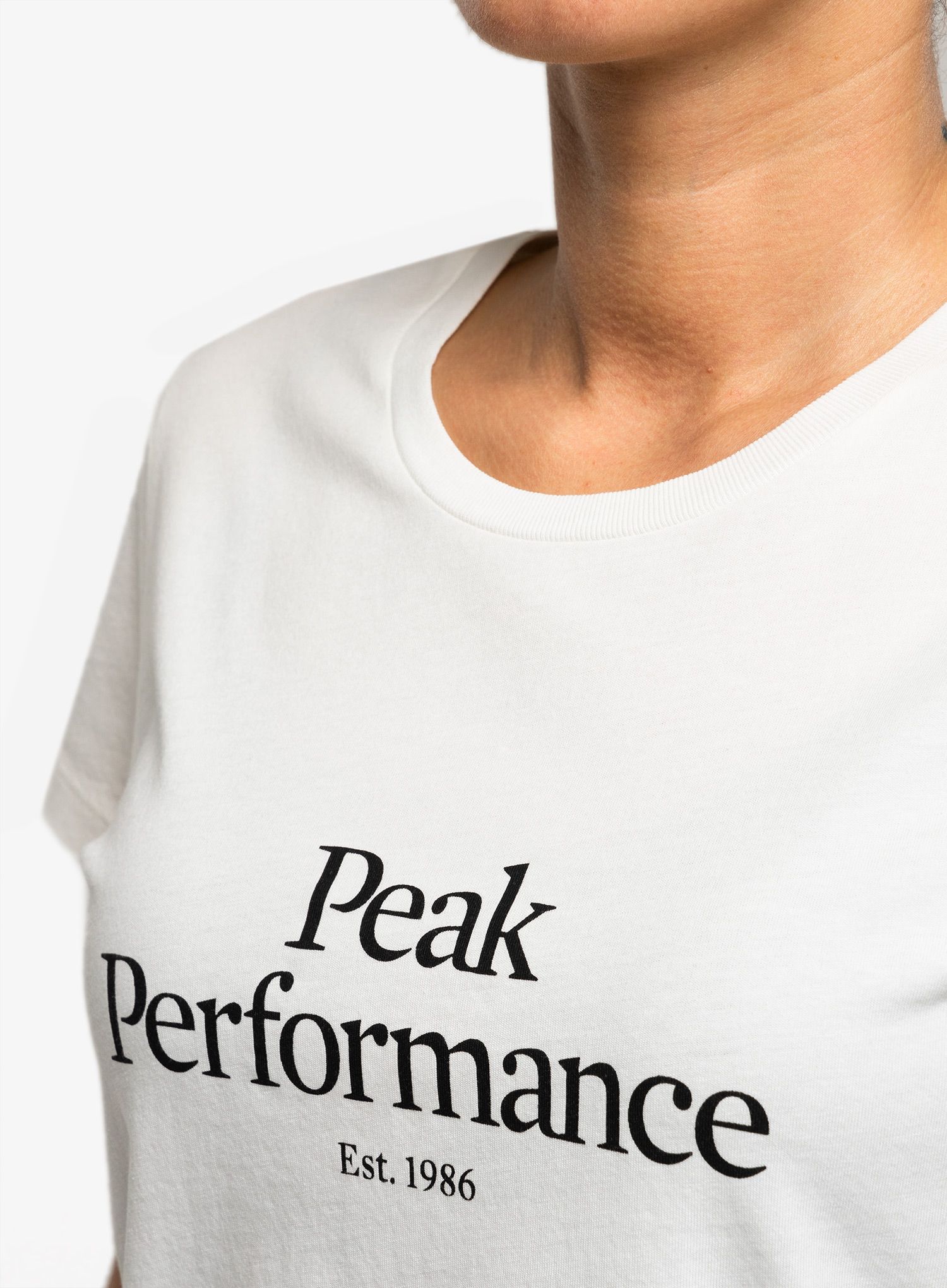 Dámské tričko s potiskem Peak Performance Original Tee - offwhite