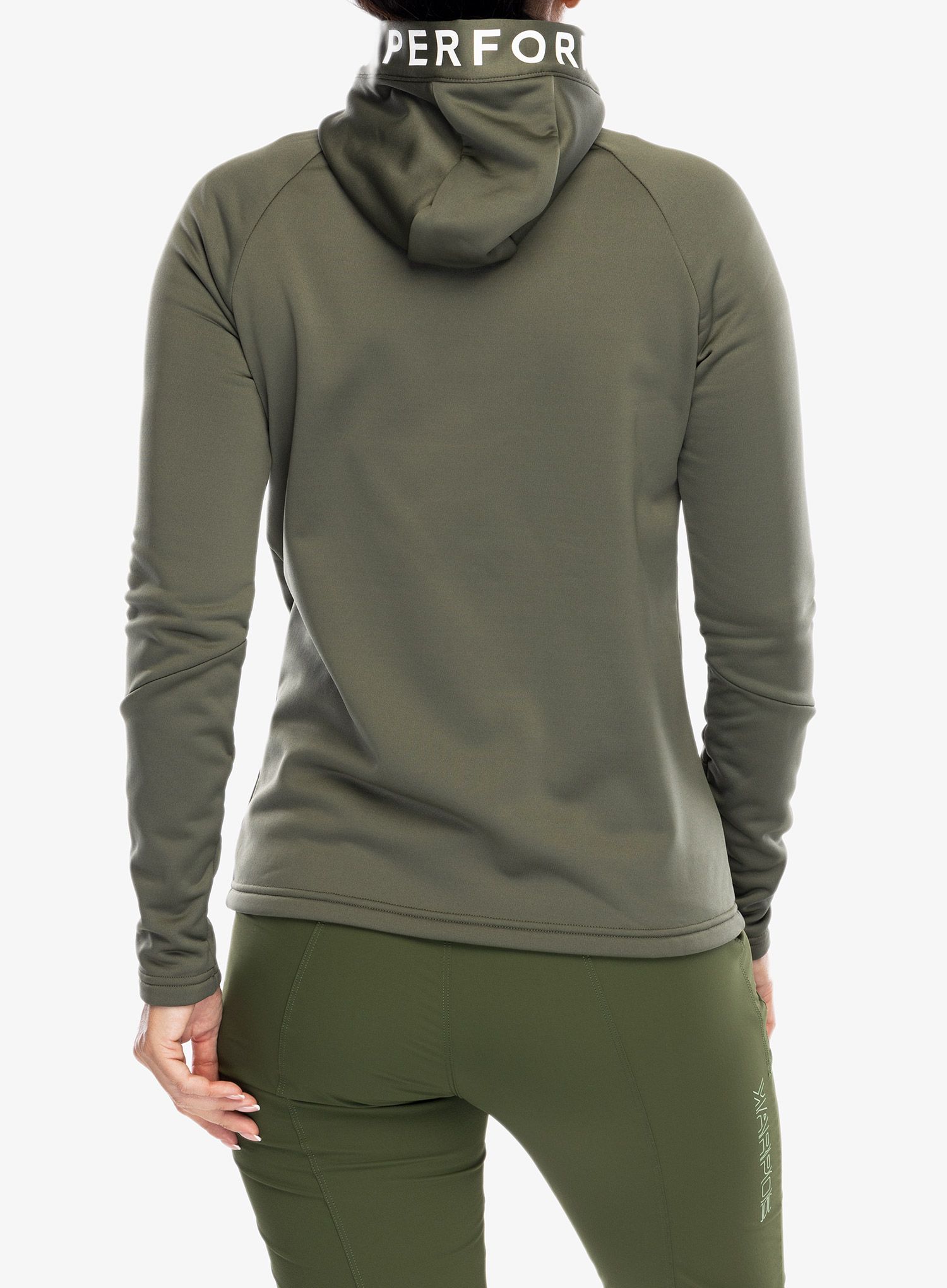 Dámská mikina se zipem Peak Performance Rider Zip Hood - pine needle/pine needle