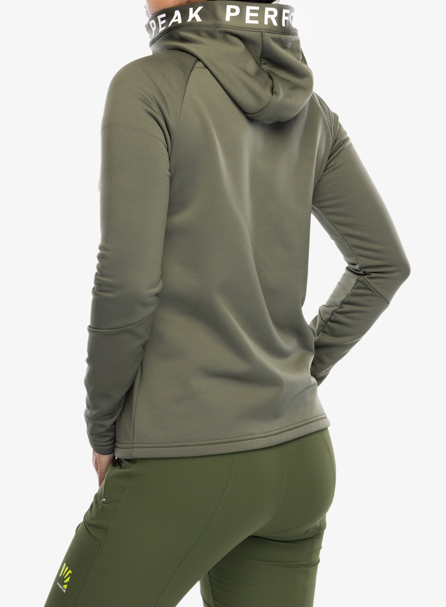 Dámská mikina se zipem Peak Performance Rider Zip Hood - pine needle/pine needle