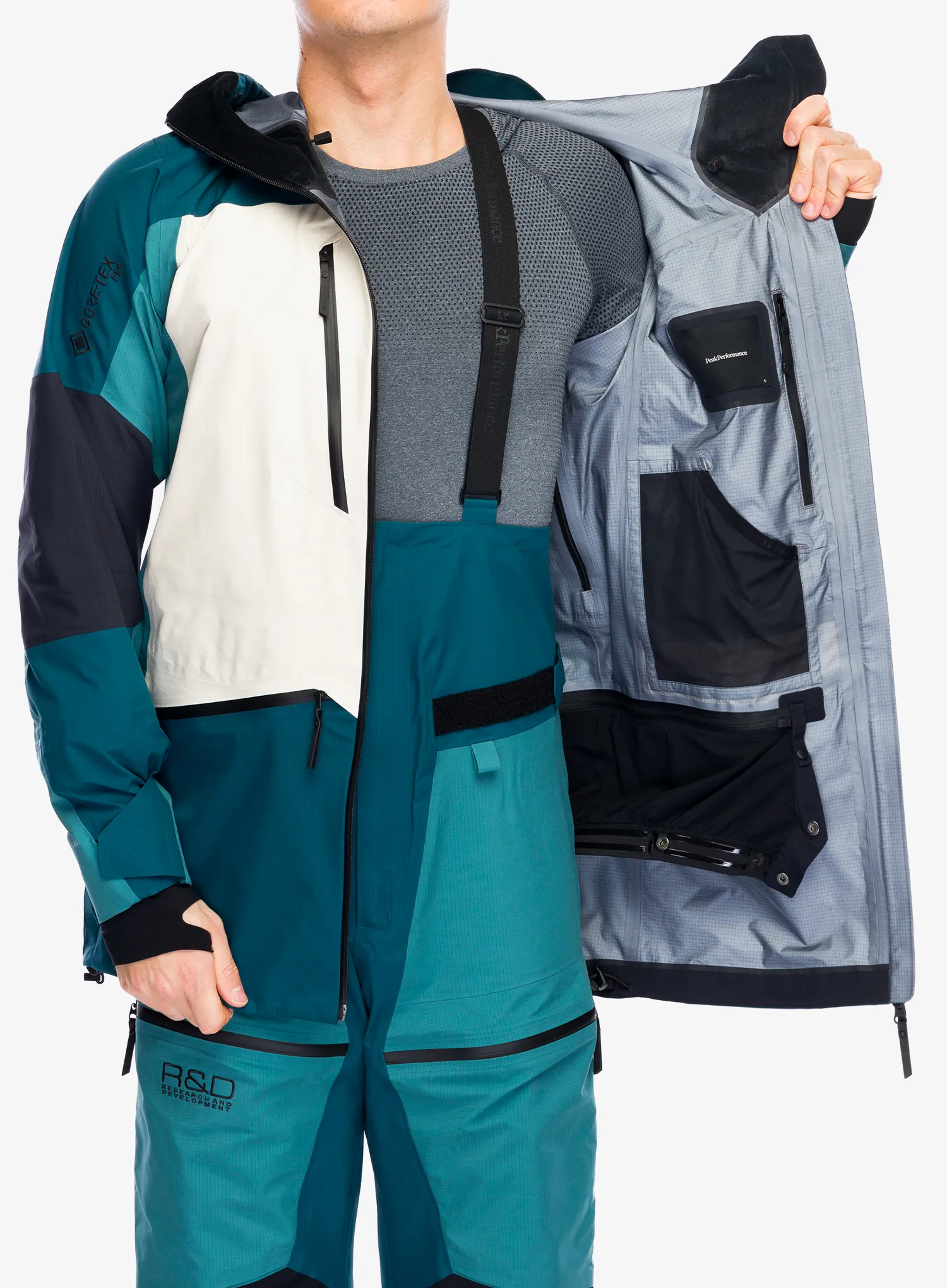 Lyžařská bunda Peak Performance Vertical GORE-TEX Pro Jacket - infinity teel