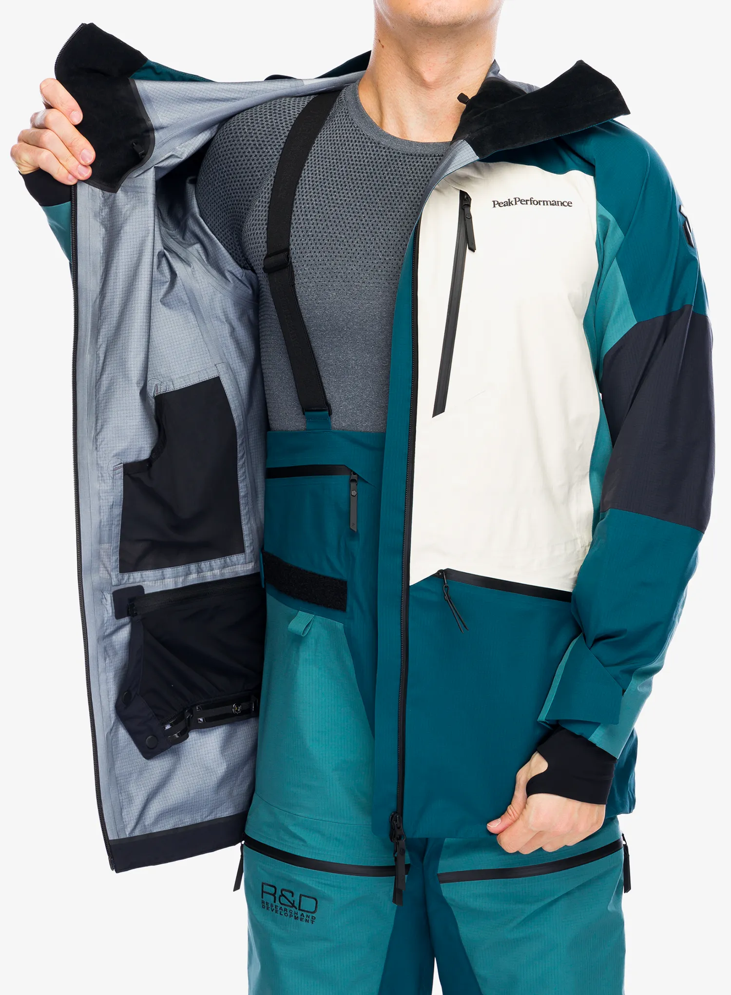 Lyžařská bunda Peak Performance Vertical GORE-TEX Pro Jacket - infinity teel