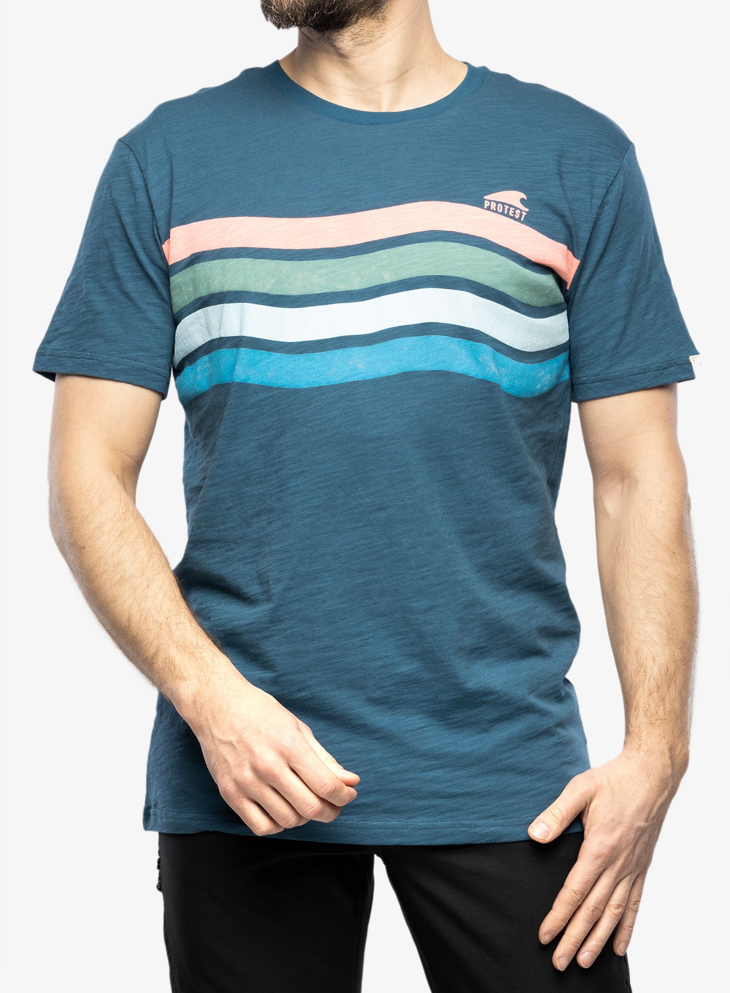 Bavlněné tričko Protest Prtexmouth T-Shirt - blue