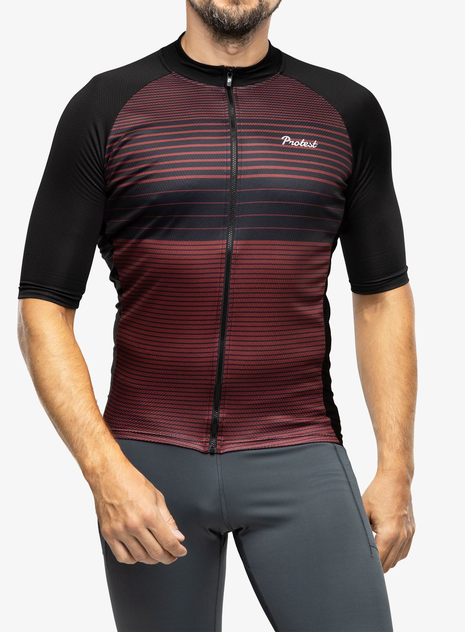 Cyklotriko Protest Prtkoblet Cycling Jersey Short Sleeve - true black