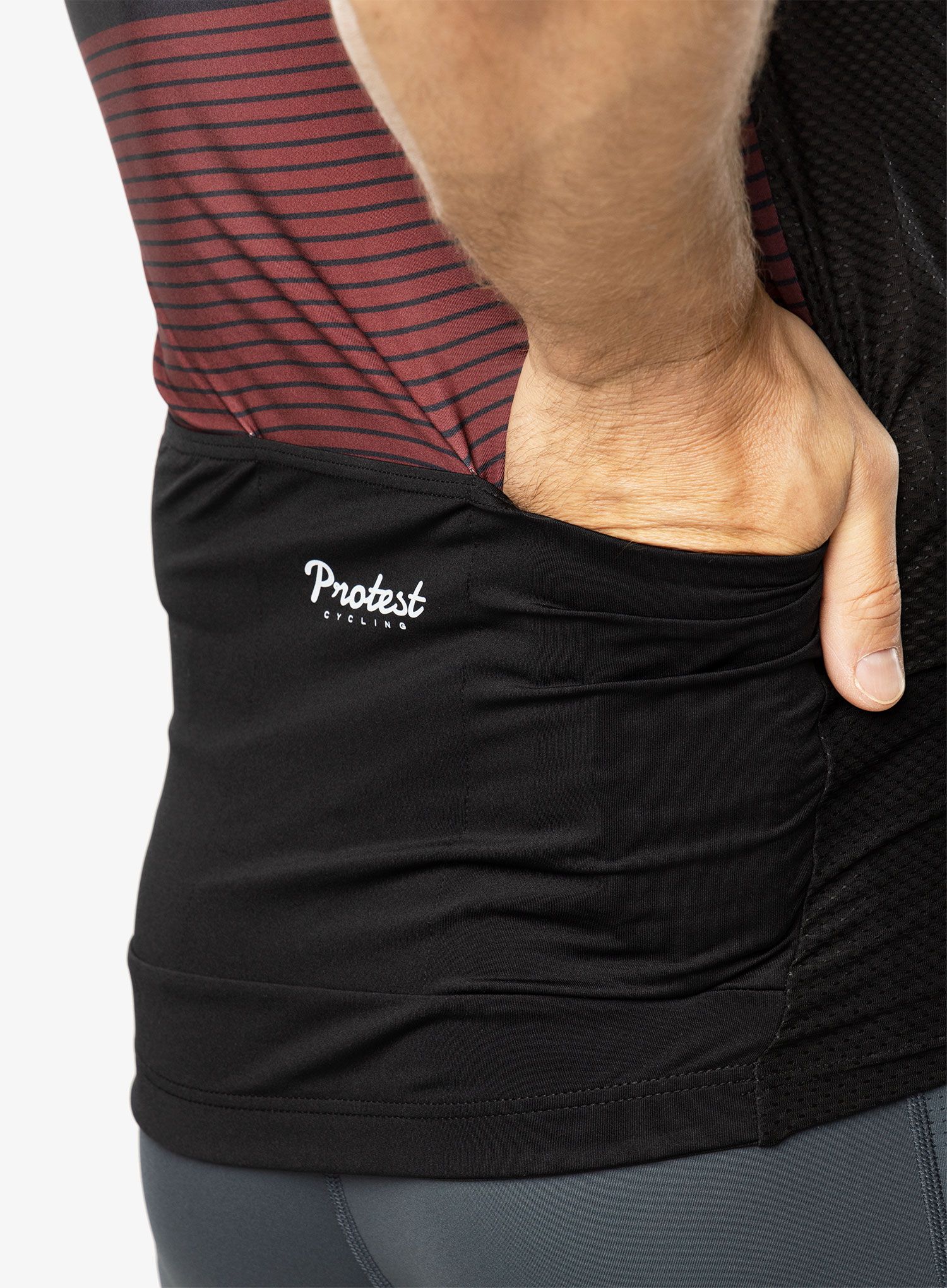Cyklotriko Protest Prtkoblet Cycling Jersey Short Sleeve - true black