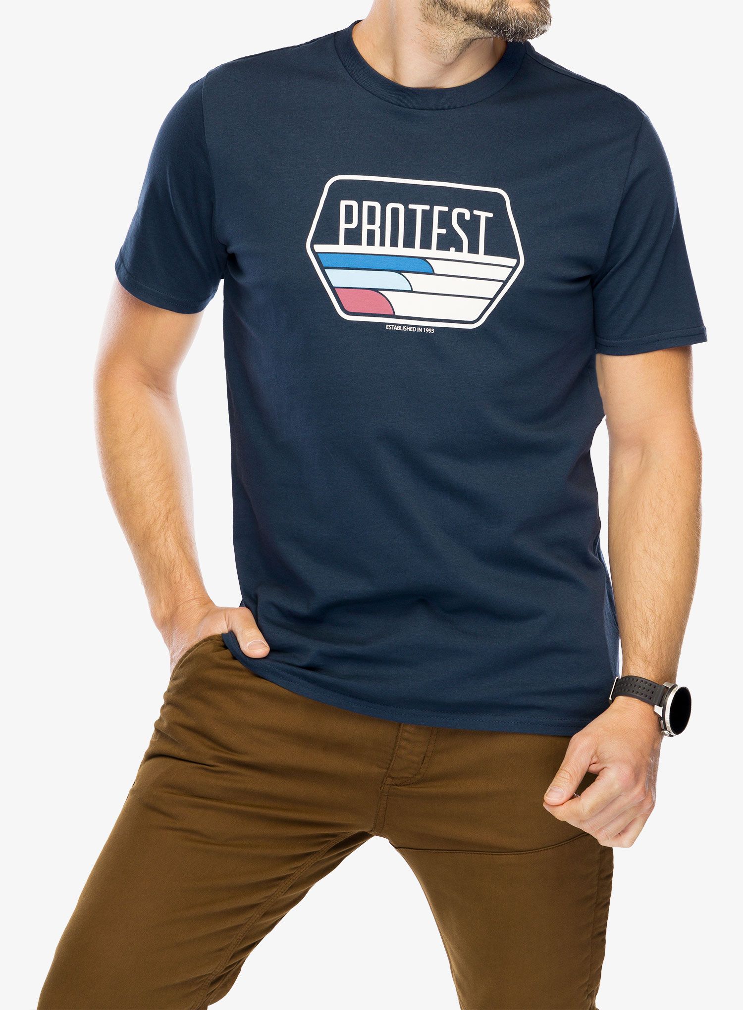 Bavlněné tričko Protest Prtstan T-Shirt - night sky blue