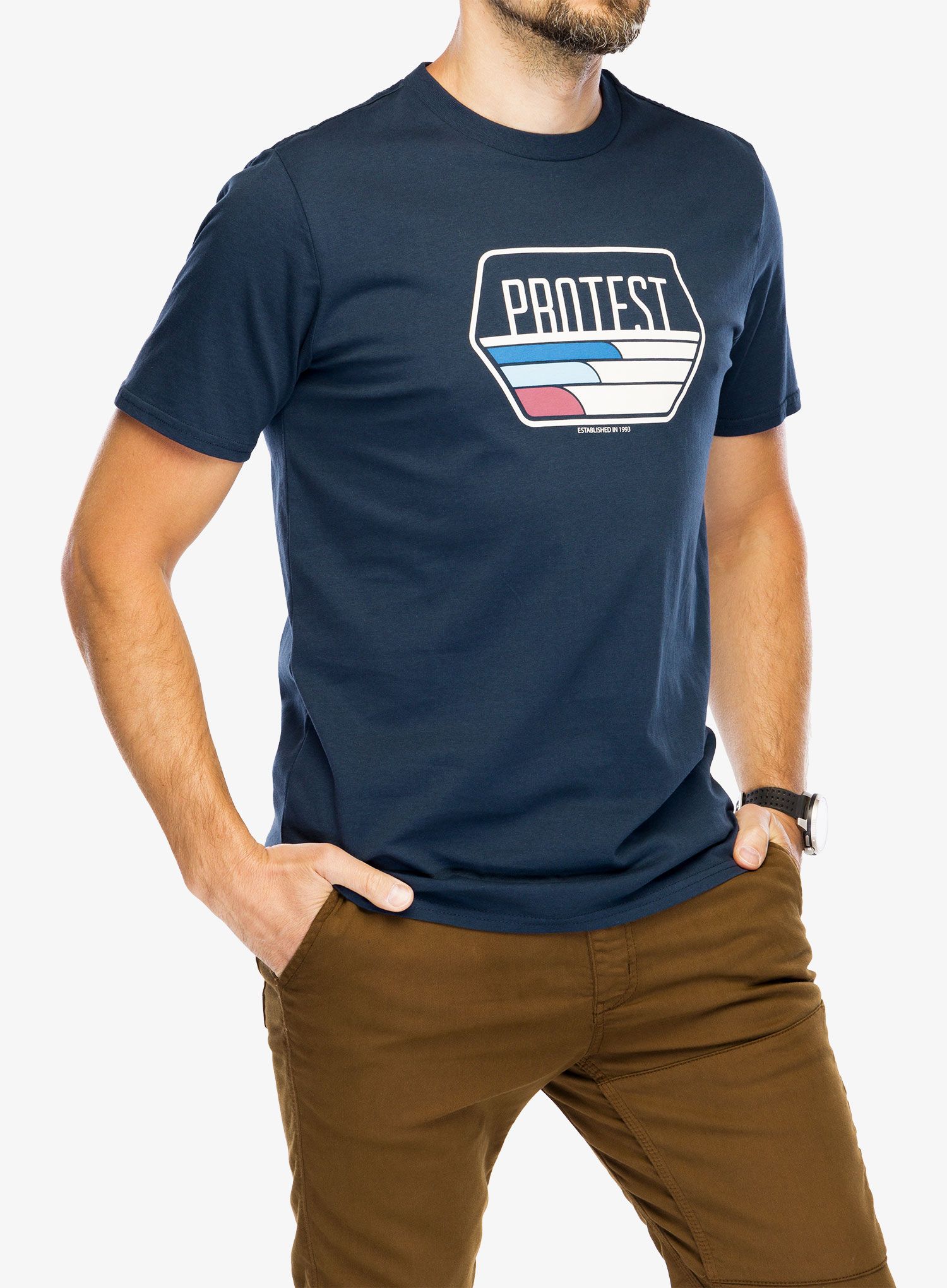 Bavlněné tričko Protest Prtstan T-Shirt - night sky blue