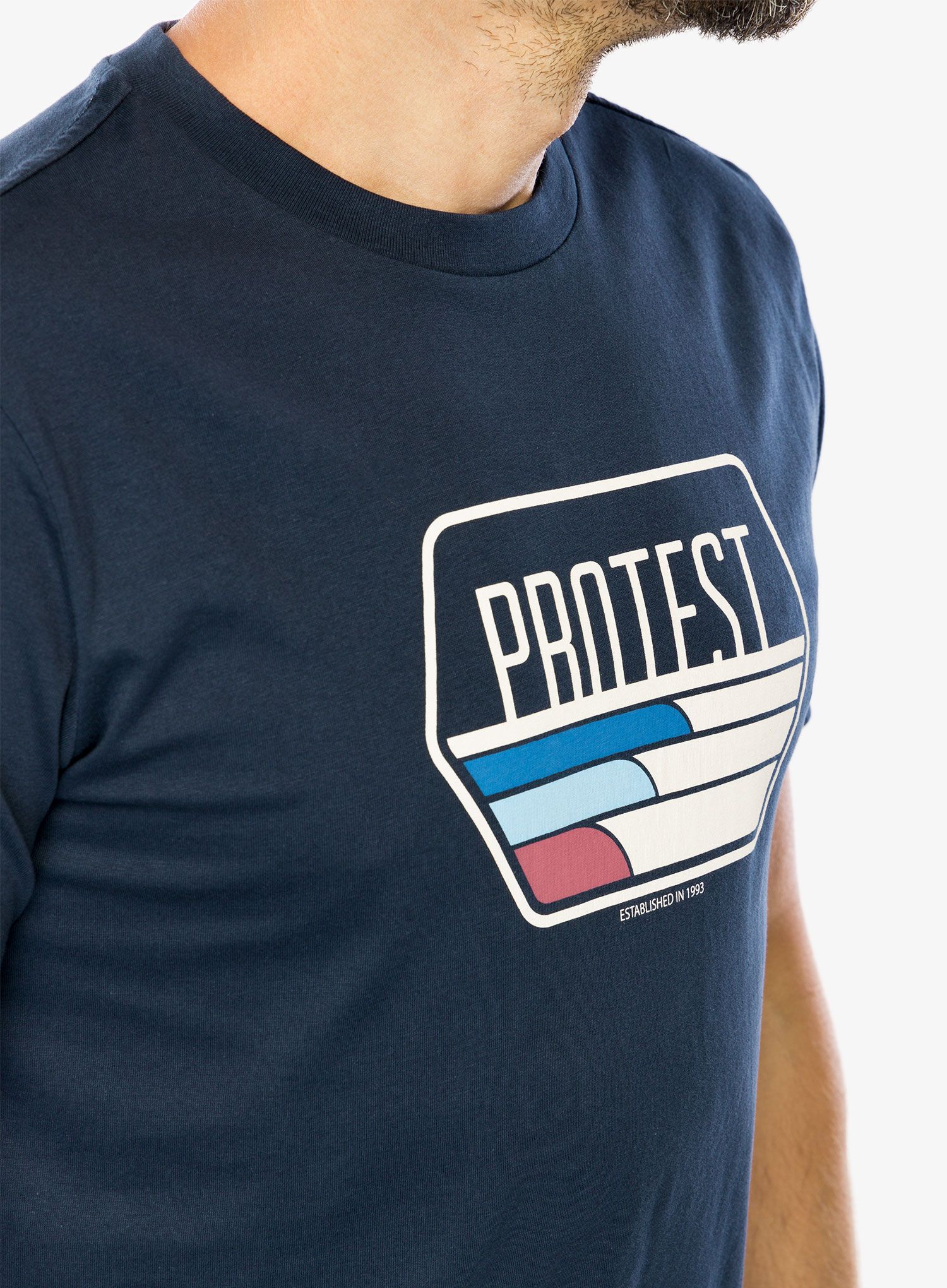 Bavlněné tričko Protest Prtstan T-Shirt - night sky blue