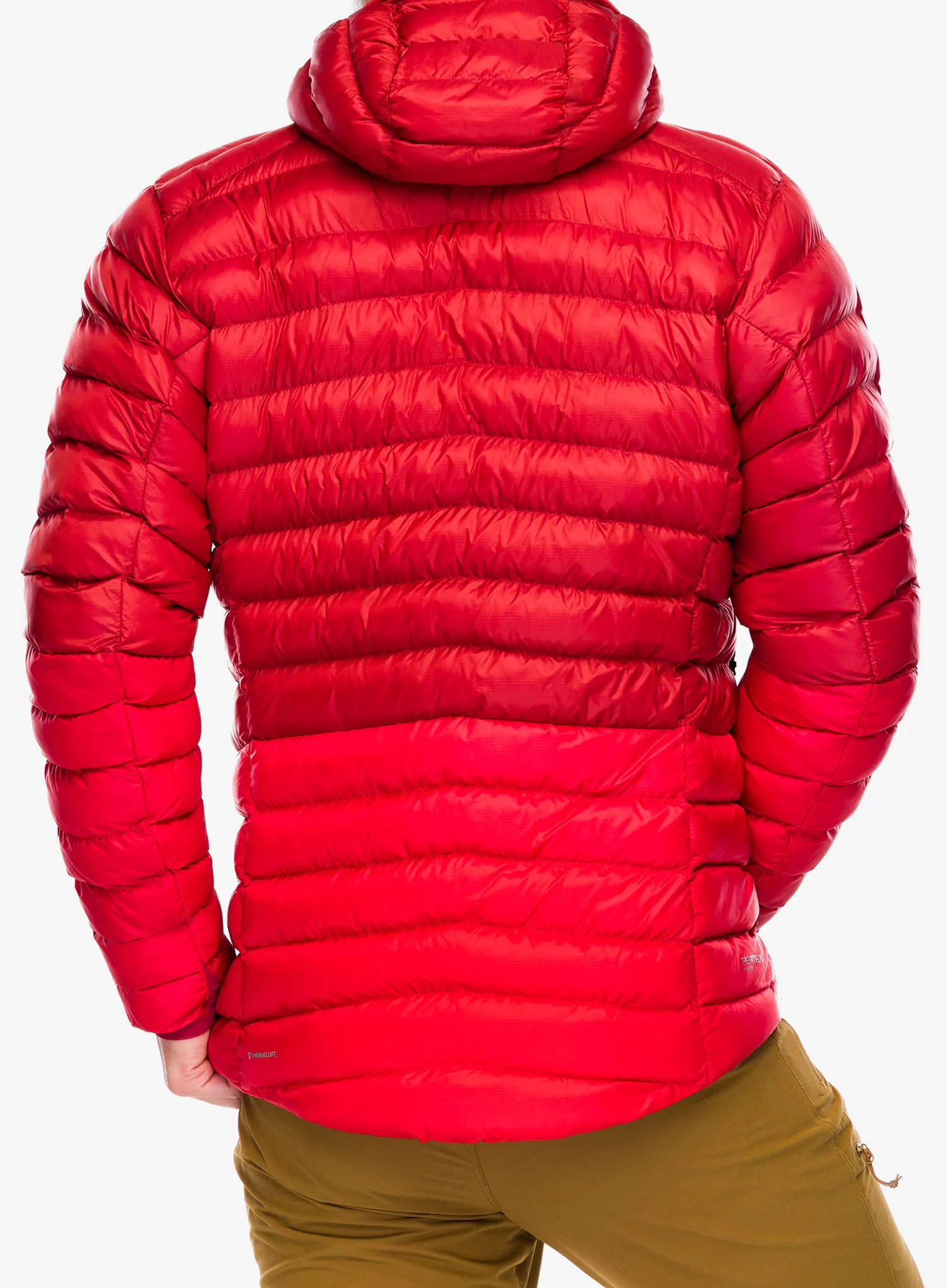 Zateplená bunda Rab Cirrus Alpine - tuscan red/dark horizon
