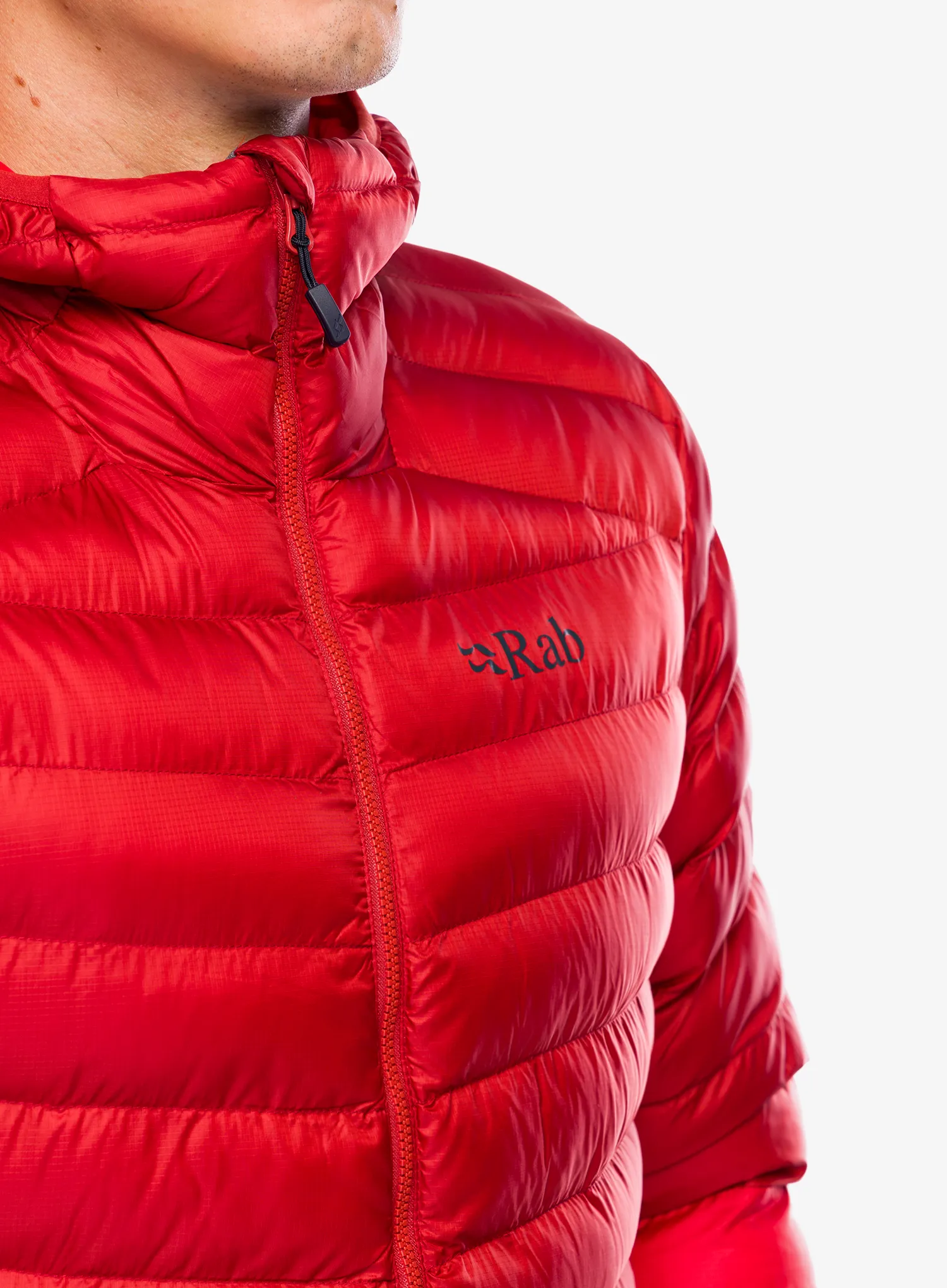 Zateplená bunda Rab Cirrus Alpine - tuscan red/dark horizon