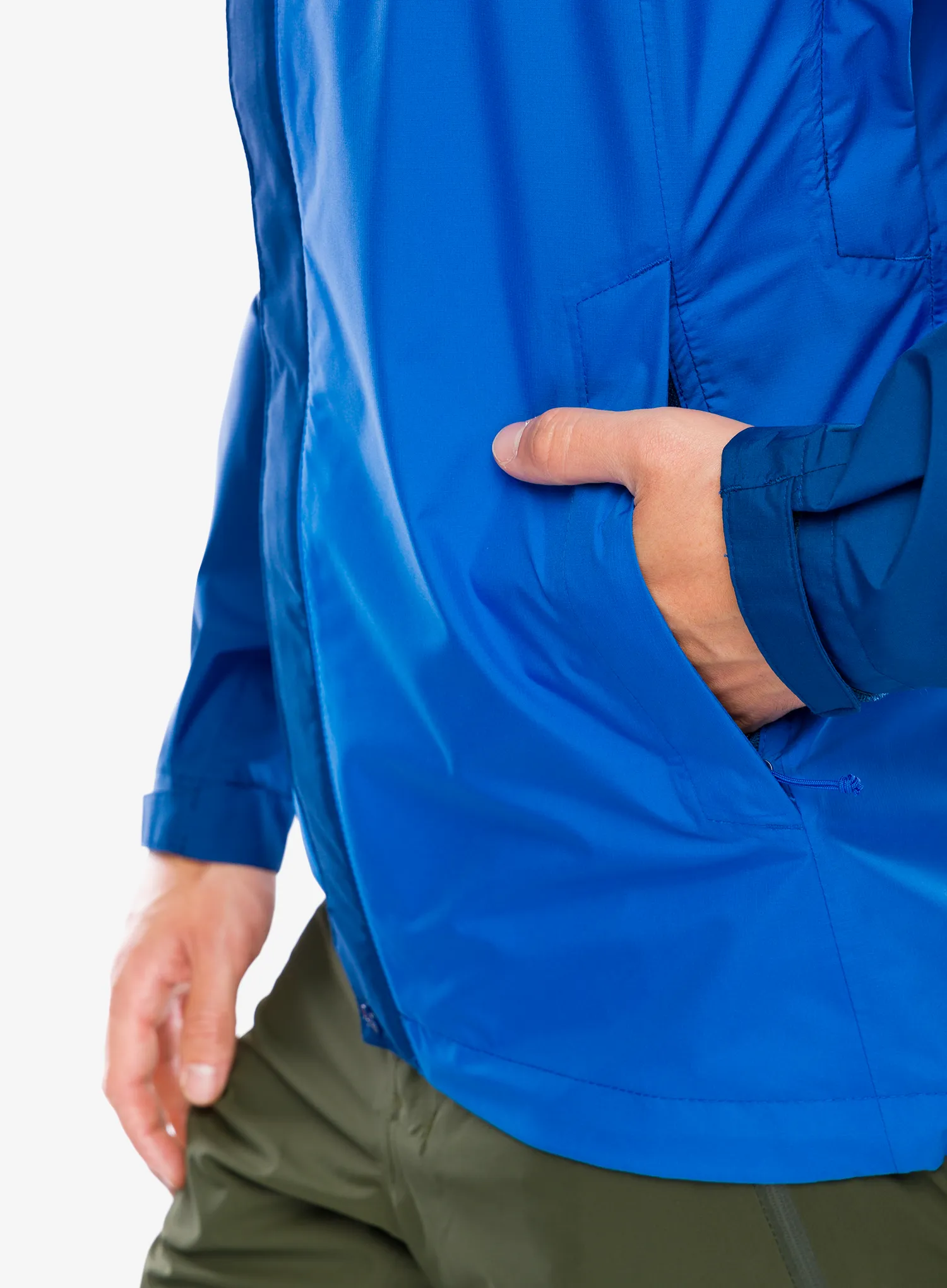 Bunda s membránou Rab Downpour Eco Jacket - nightfall blue/ascent blue