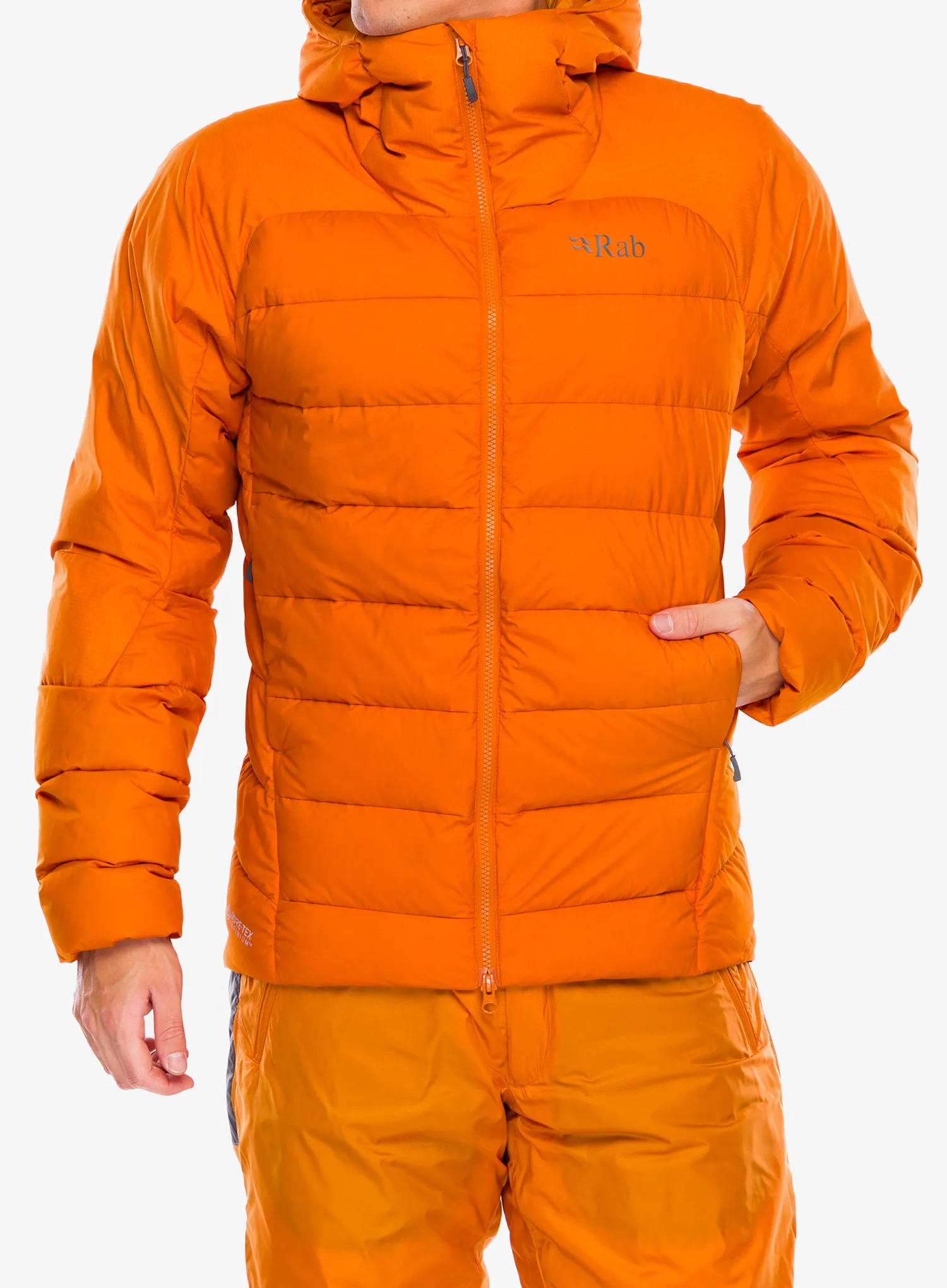 Péřová bunda Rab Infinity Alpine Jacket - marmalade