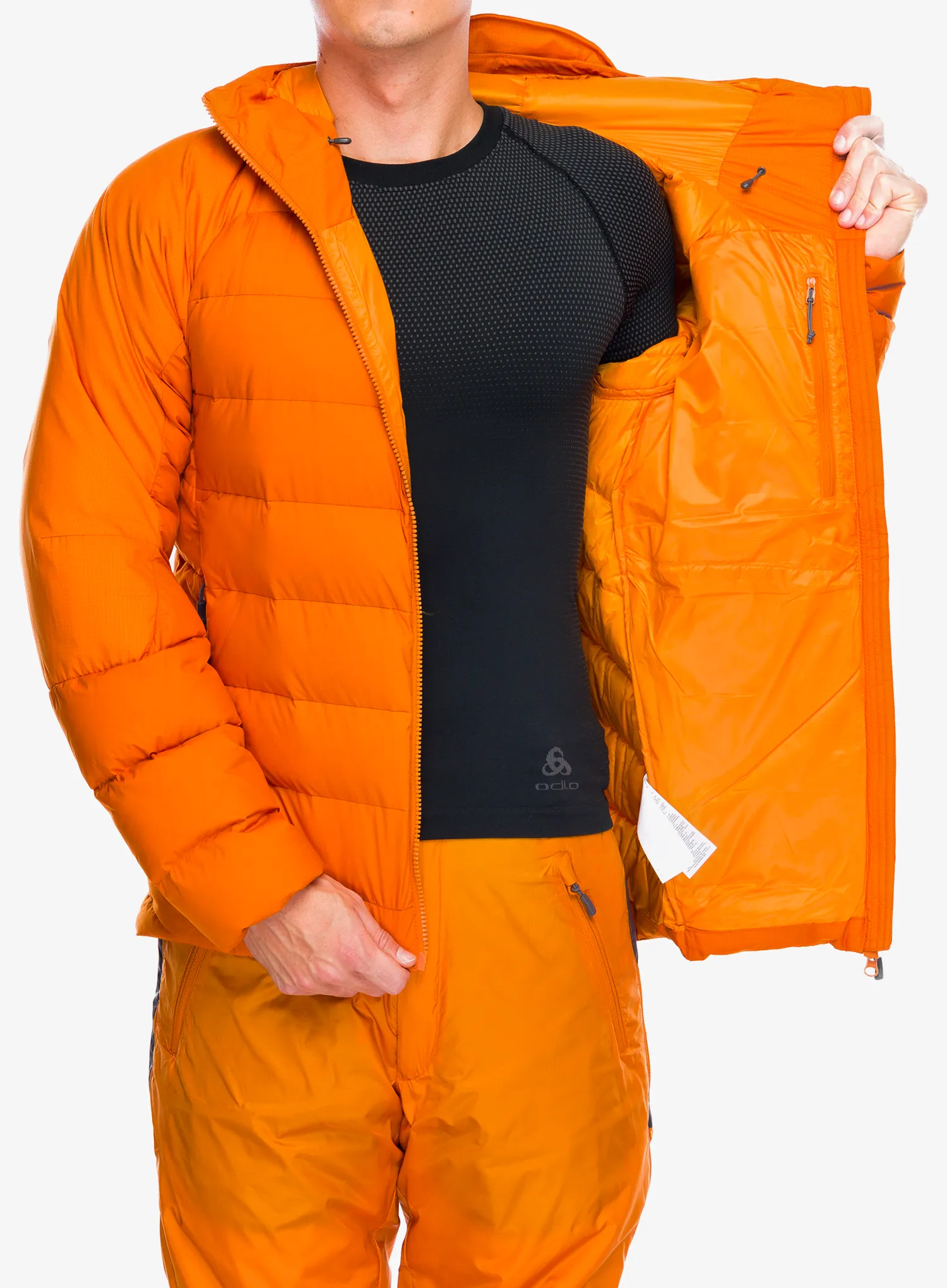 Péřová bunda Rab Infinity Alpine Jacket - marmalade