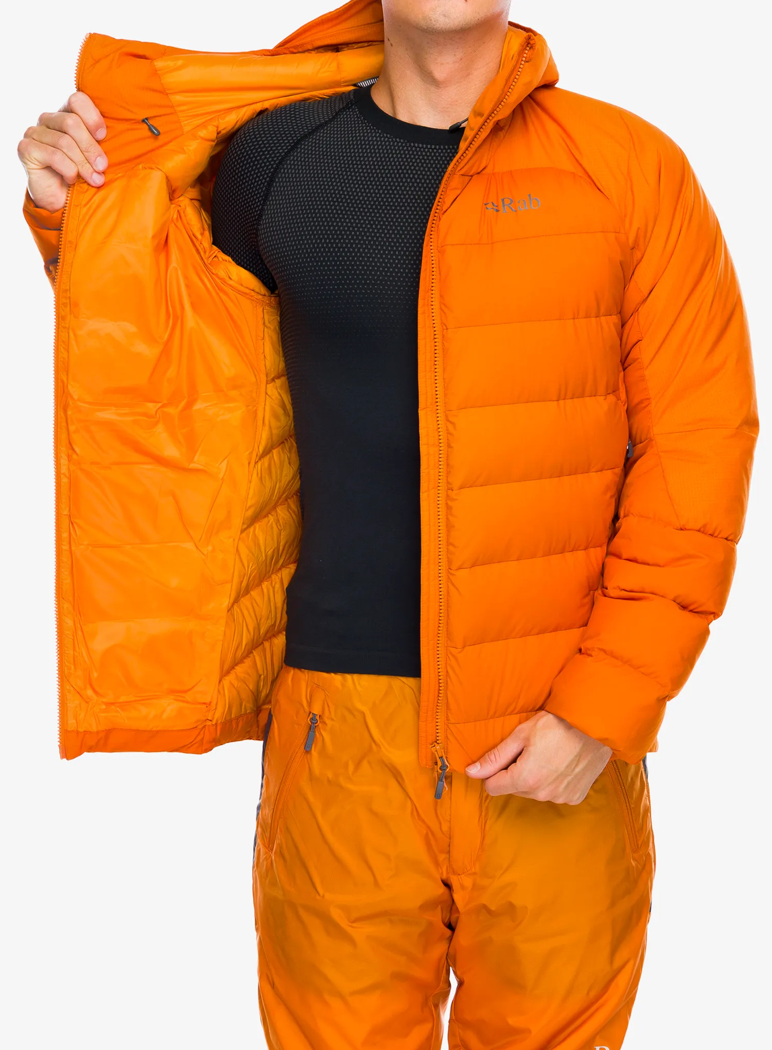 Péřová bunda Rab Infinity Alpine Jacket - marmalade