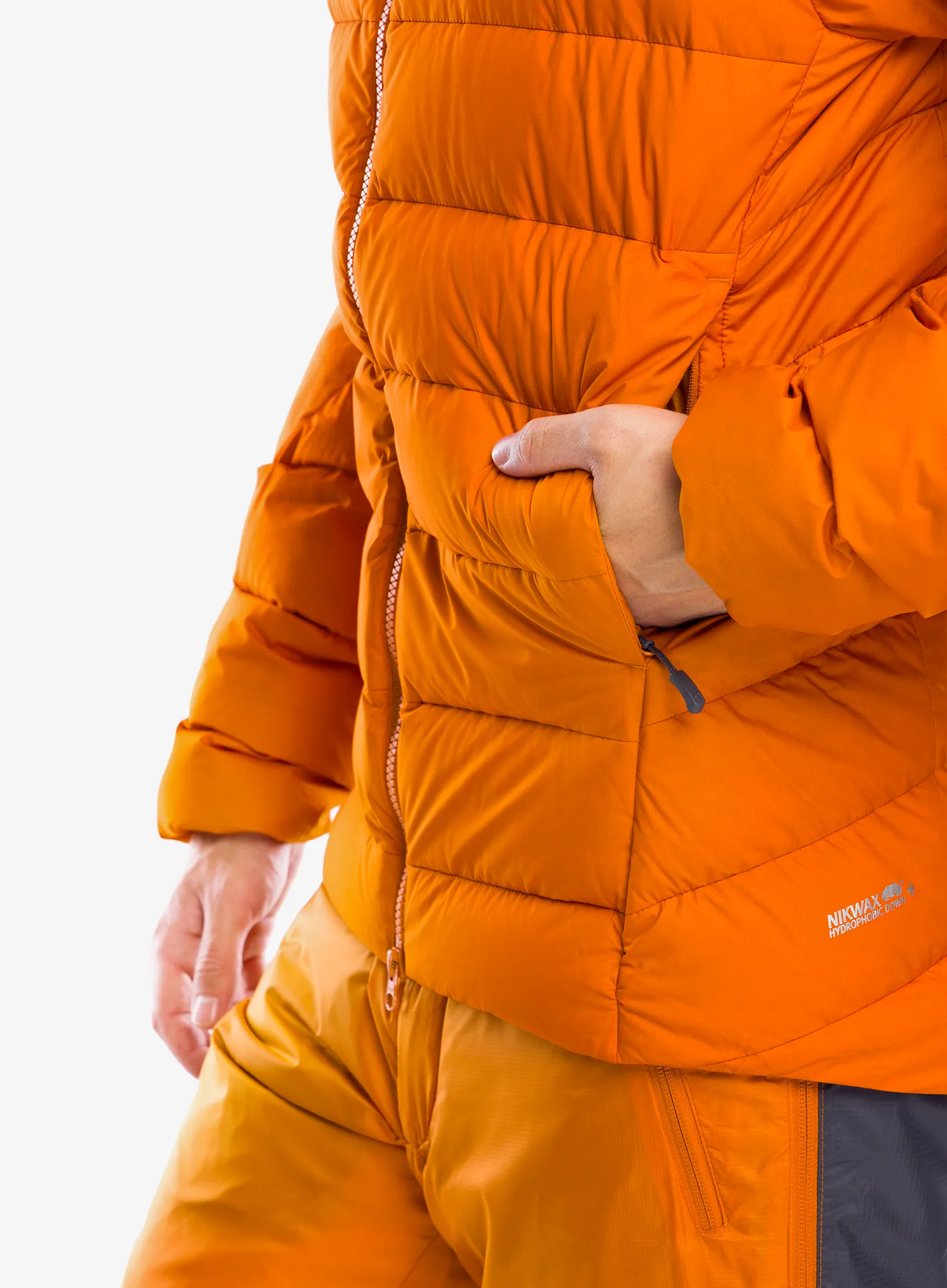 Péřová bunda Rab Infinity Alpine Jacket - marmalade
