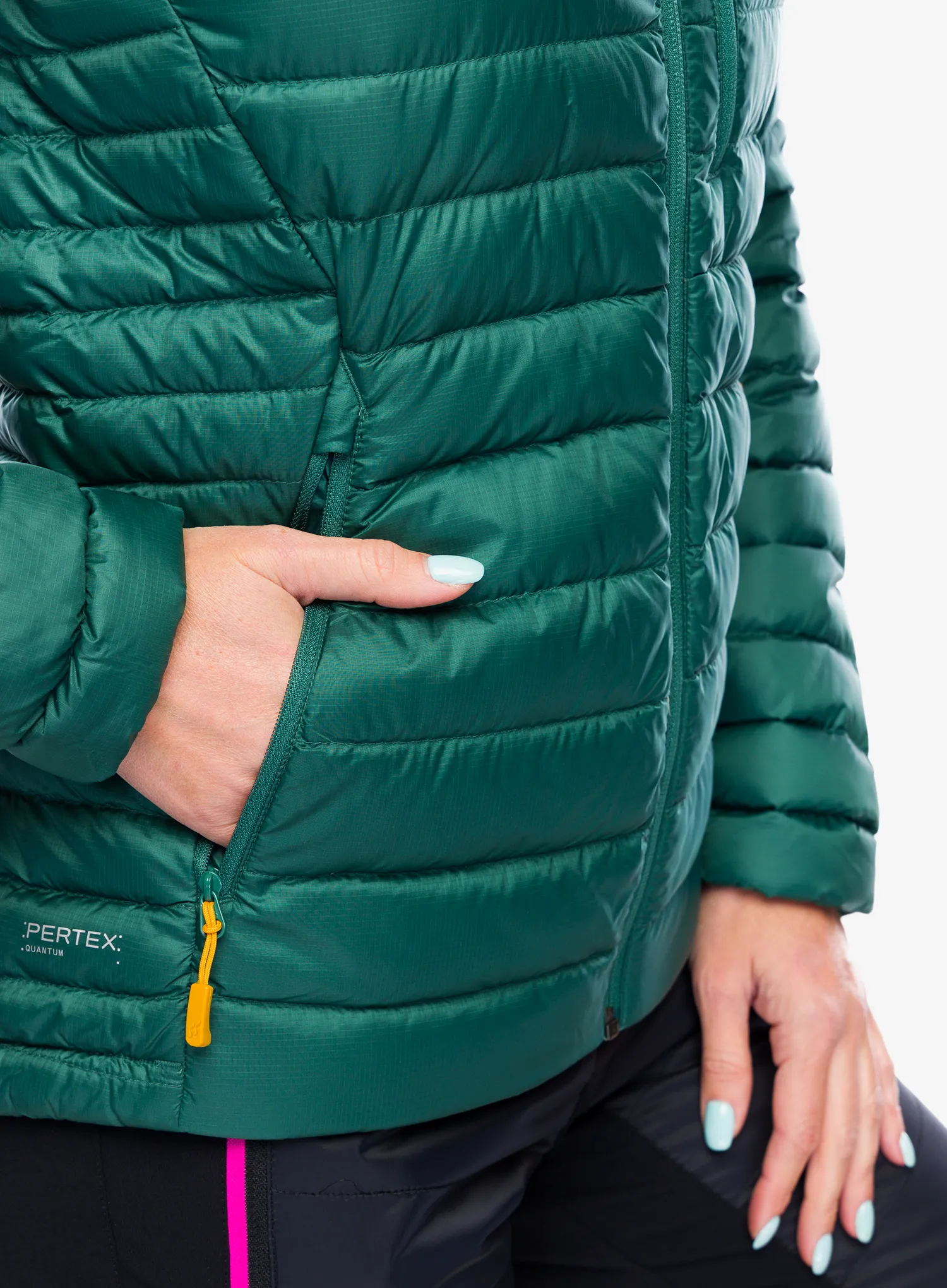 Dámská péřová bunda Rab Microlight Alpine Jacket - green slate