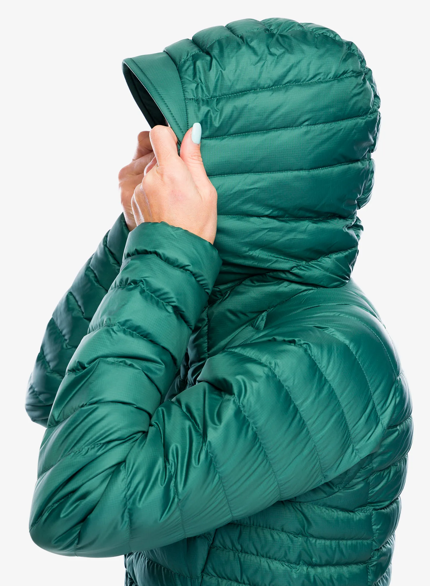 Dámská péřová bunda Rab Microlight Alpine Jacket - green slate