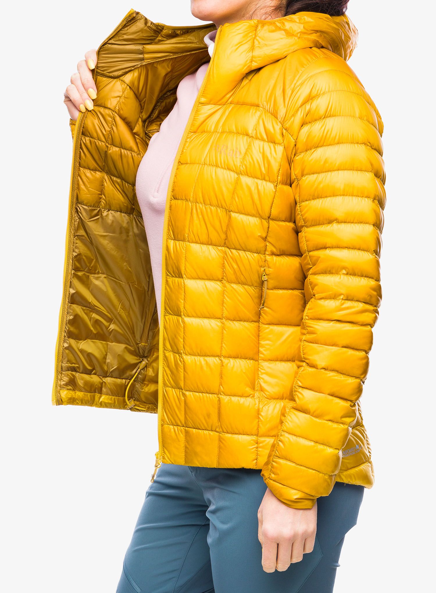 Dámská péřová bunda Rab Mythic Alpine Light Jacket - sahara