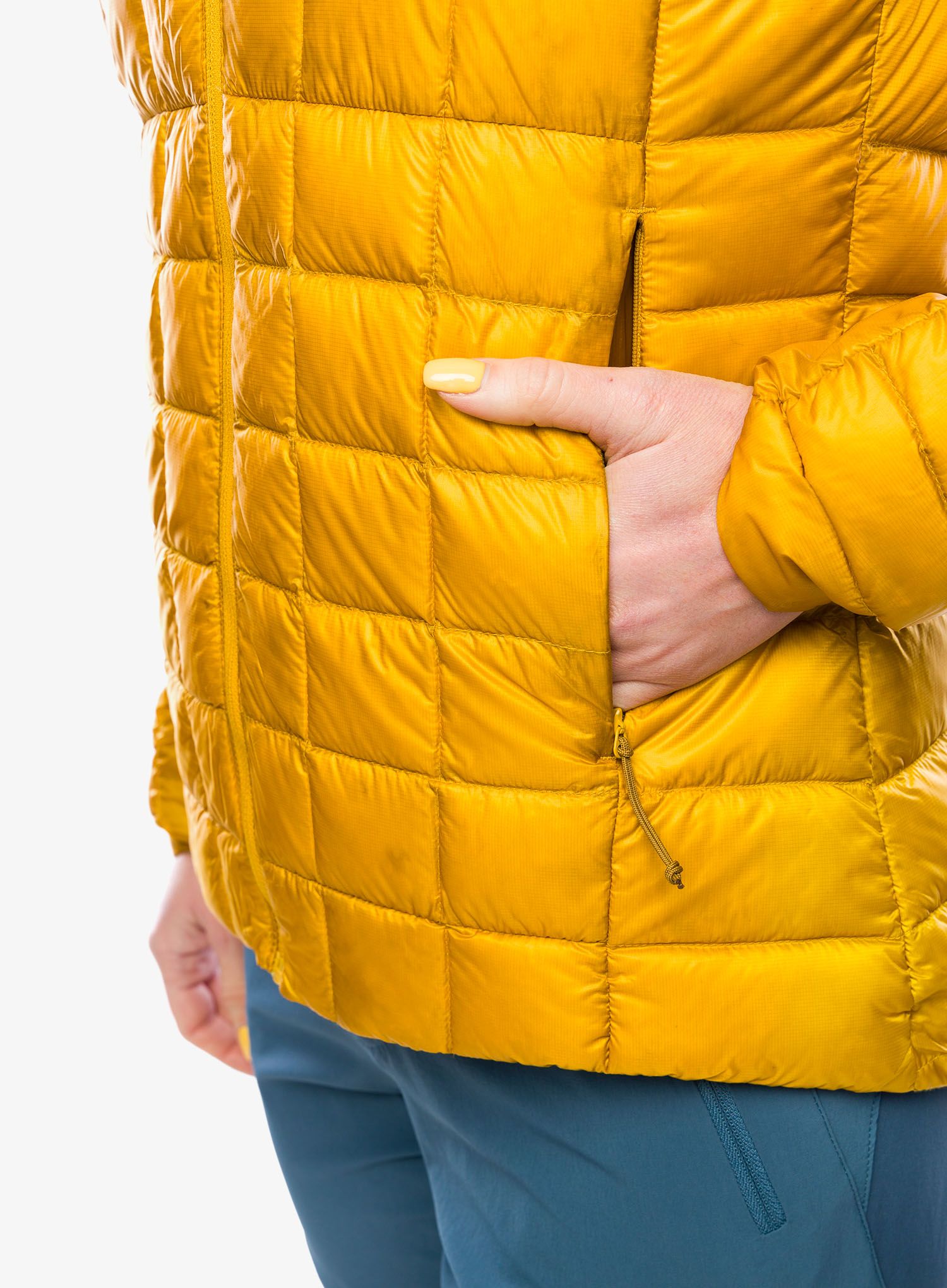 Dámská péřová bunda Rab Mythic Alpine Light Jacket - sahara