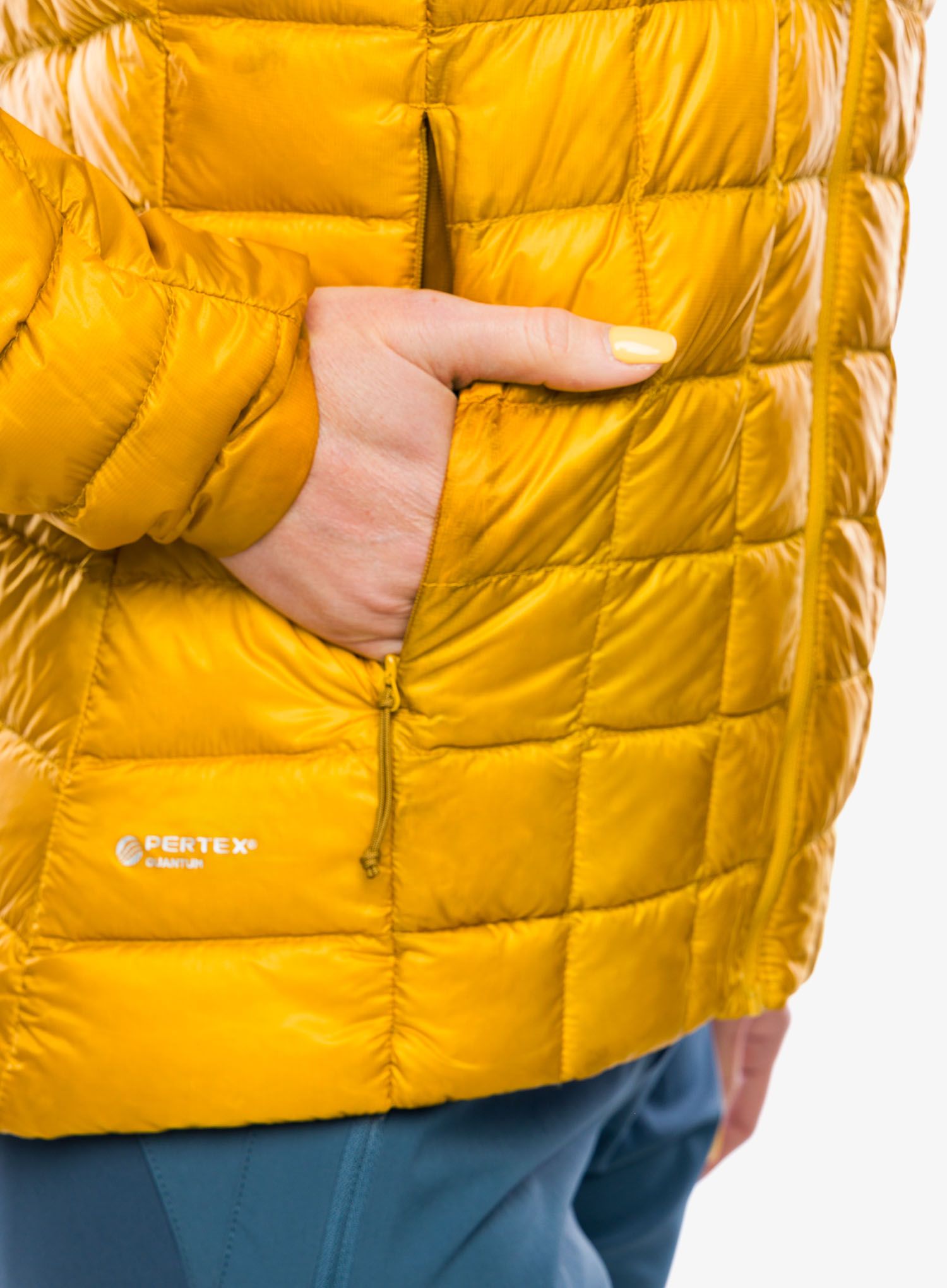 Dámská péřová bunda Rab Mythic Alpine Light Jacket - sahara