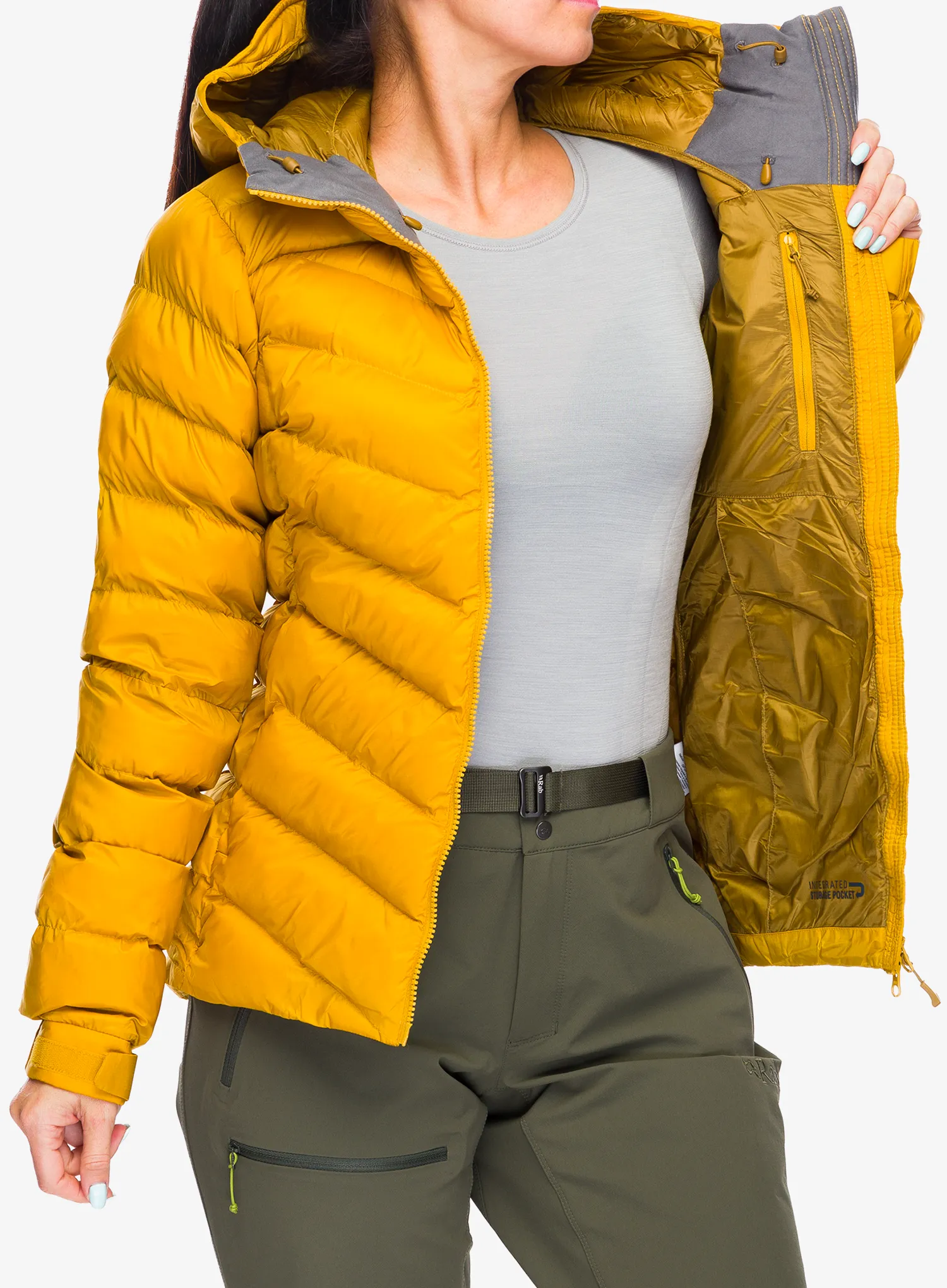 Zateplená bunda dámská Rab Nebula Pro Jacket - sahara