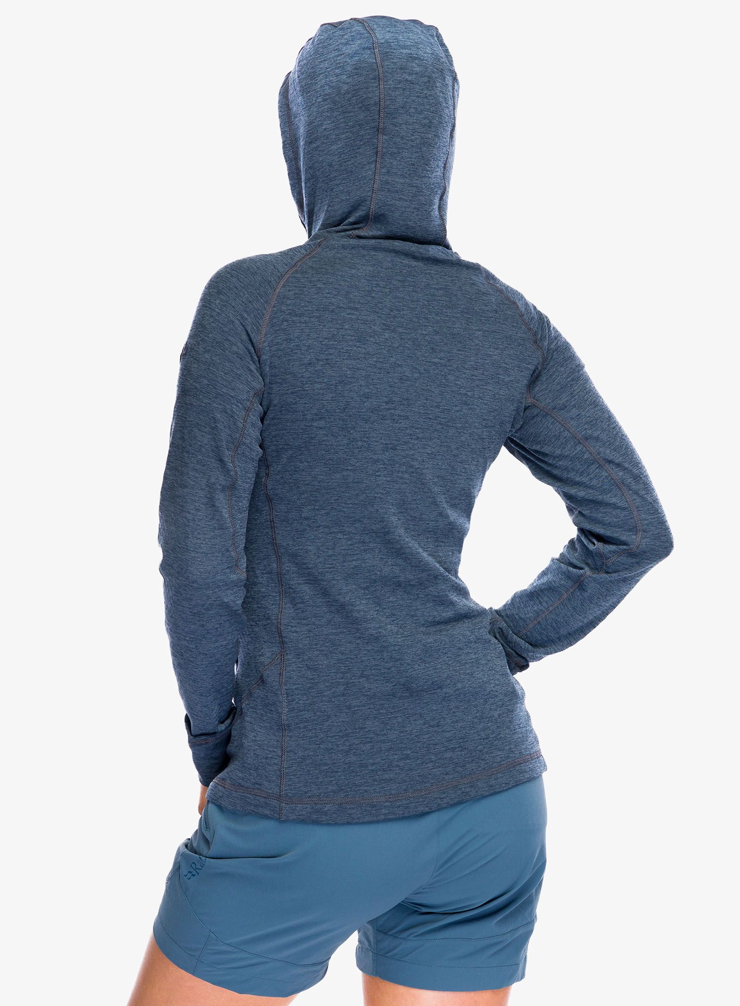 Dámská mikina s kapucí Rab Nexus Hoody - steel