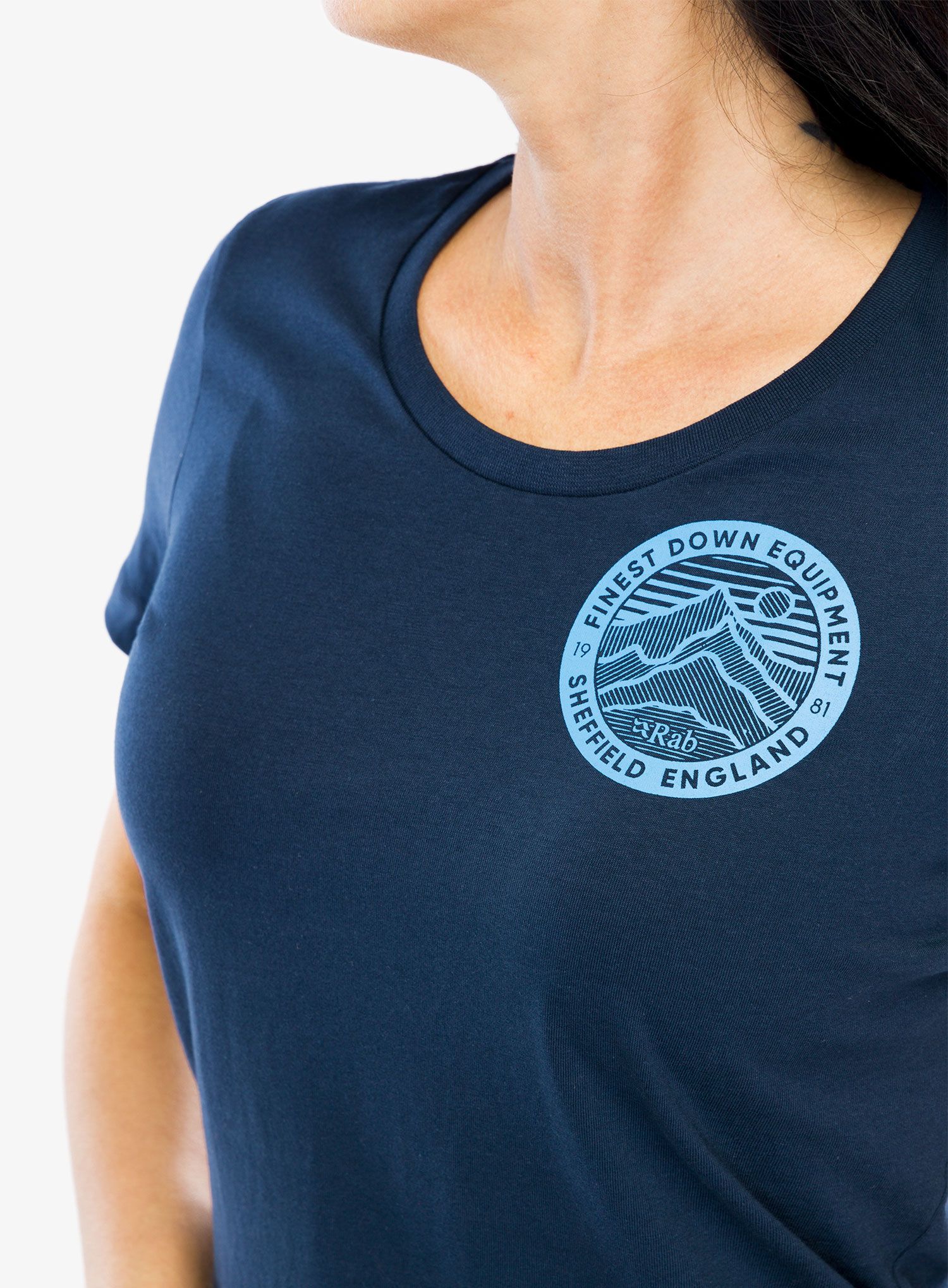 Dámské tričko Rab Stance 3 Peaks S/S Tee - deep ink
