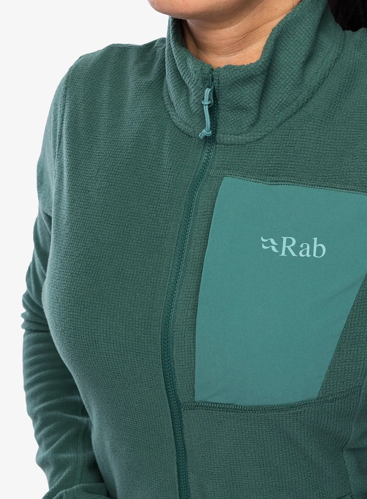 Dámská mikina na zip Rab Tecton Jacket - green slate