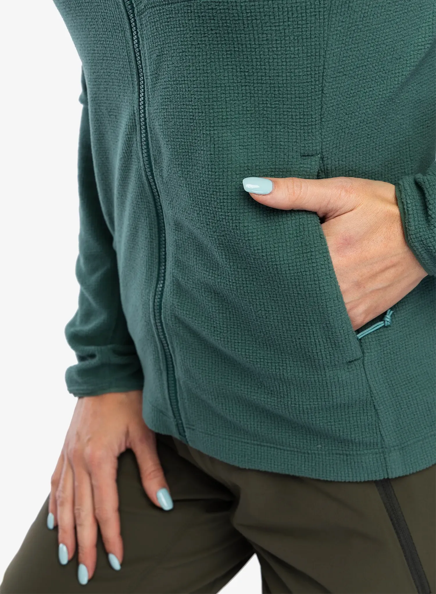 Dámská mikina na zip Rab Tecton Jacket - green slate