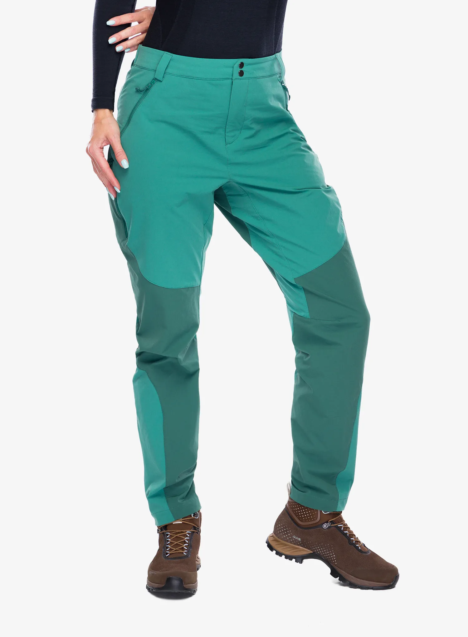 Trekové kalhoty dámské Rab Torque Mountain Pants - eucalyptus/green slate