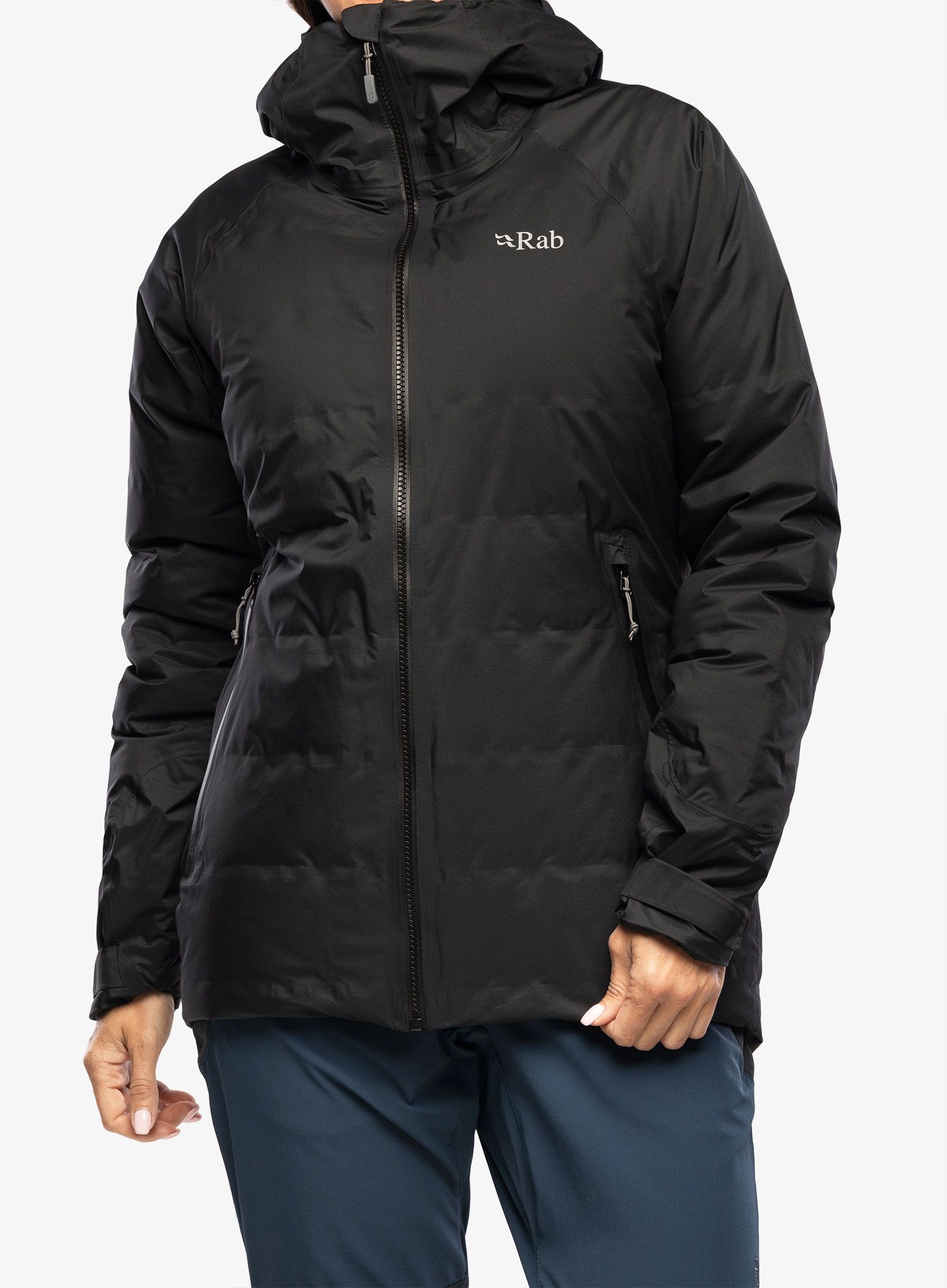 Péřová bunda damska Rab Valiance Jacket - black