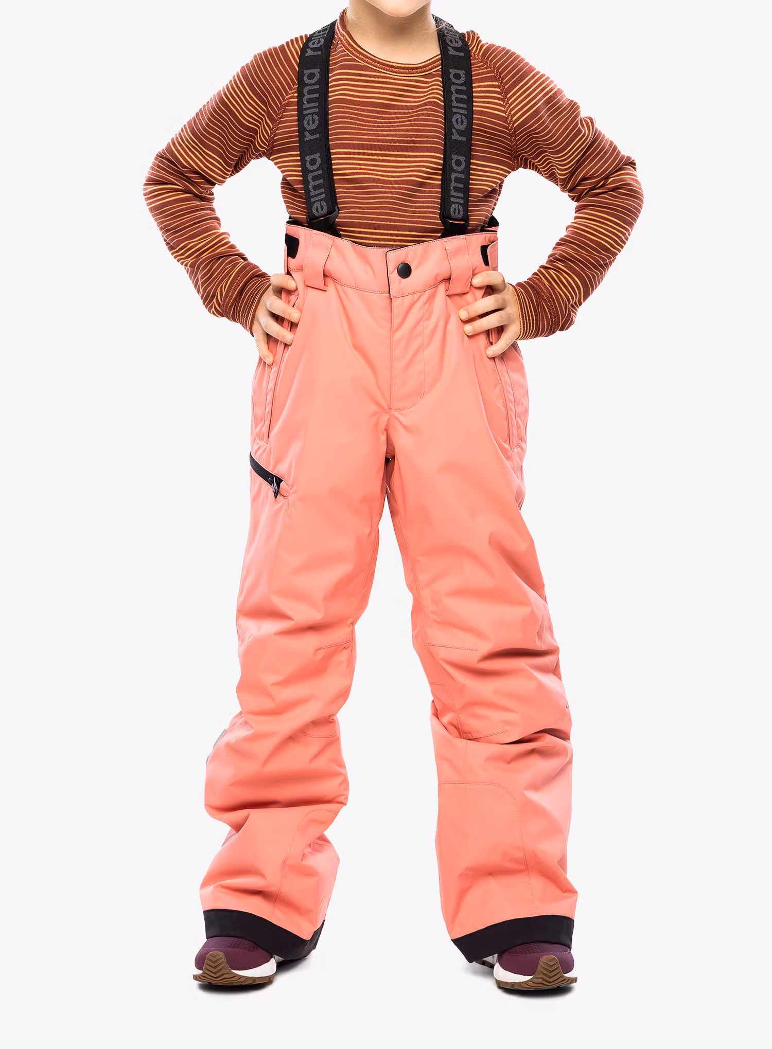 Dívčí kalhoty Reima Terrie - pink coral