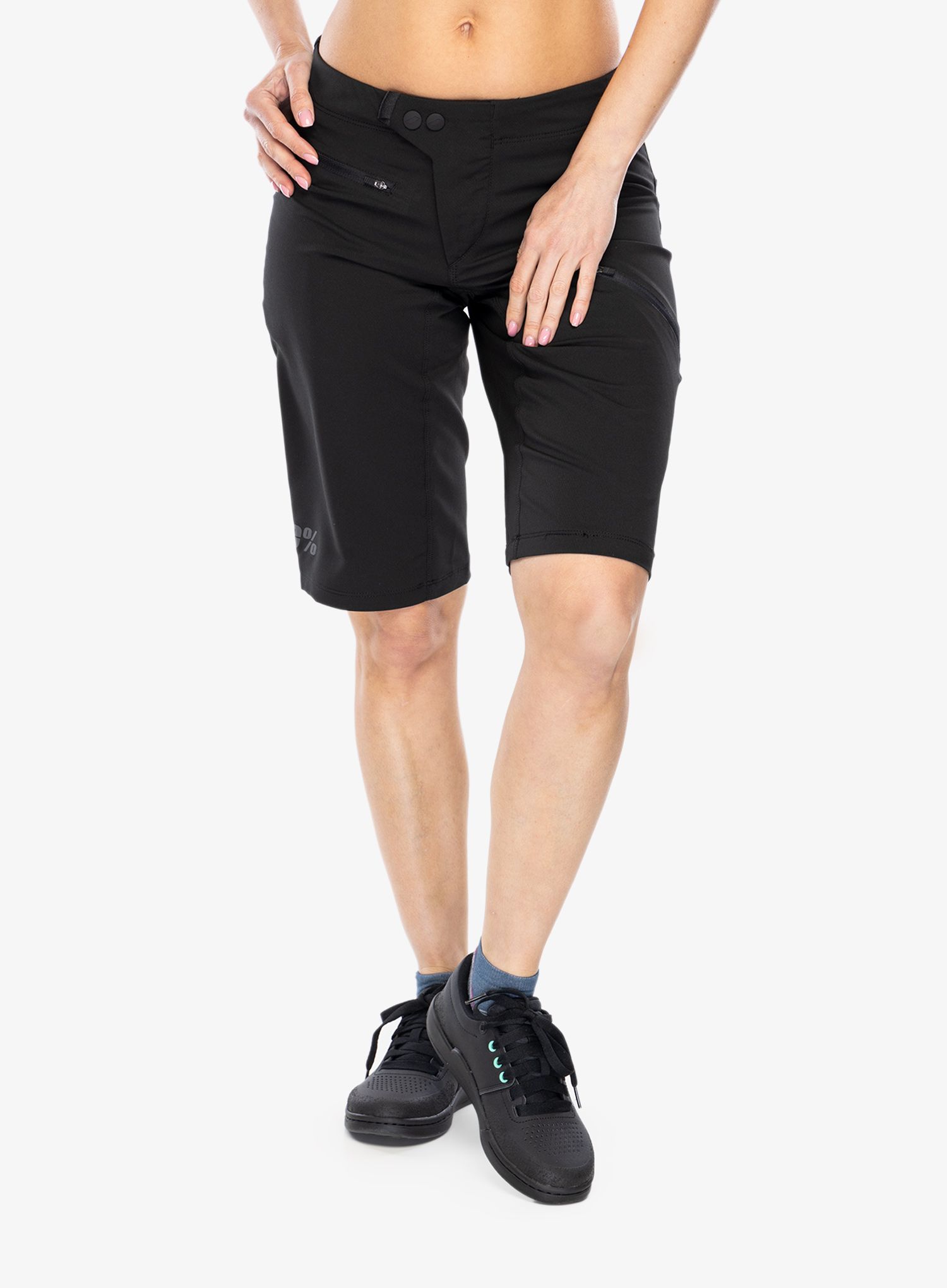 Cyklokraťasy dámské 100% Ridecamp Short - black