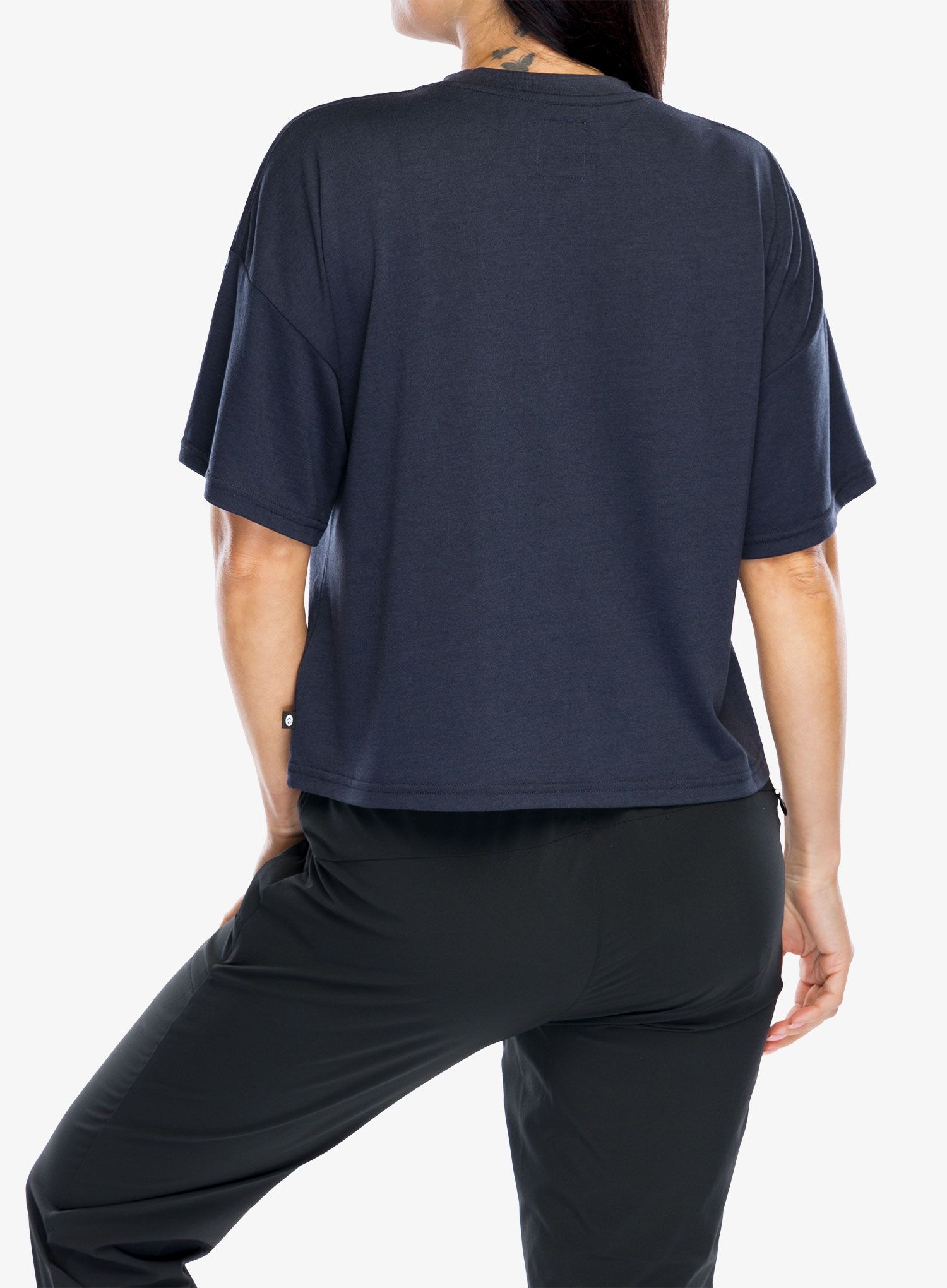 Dámské tričko s potiskem Rip Curl RSS Crop Tee - navy