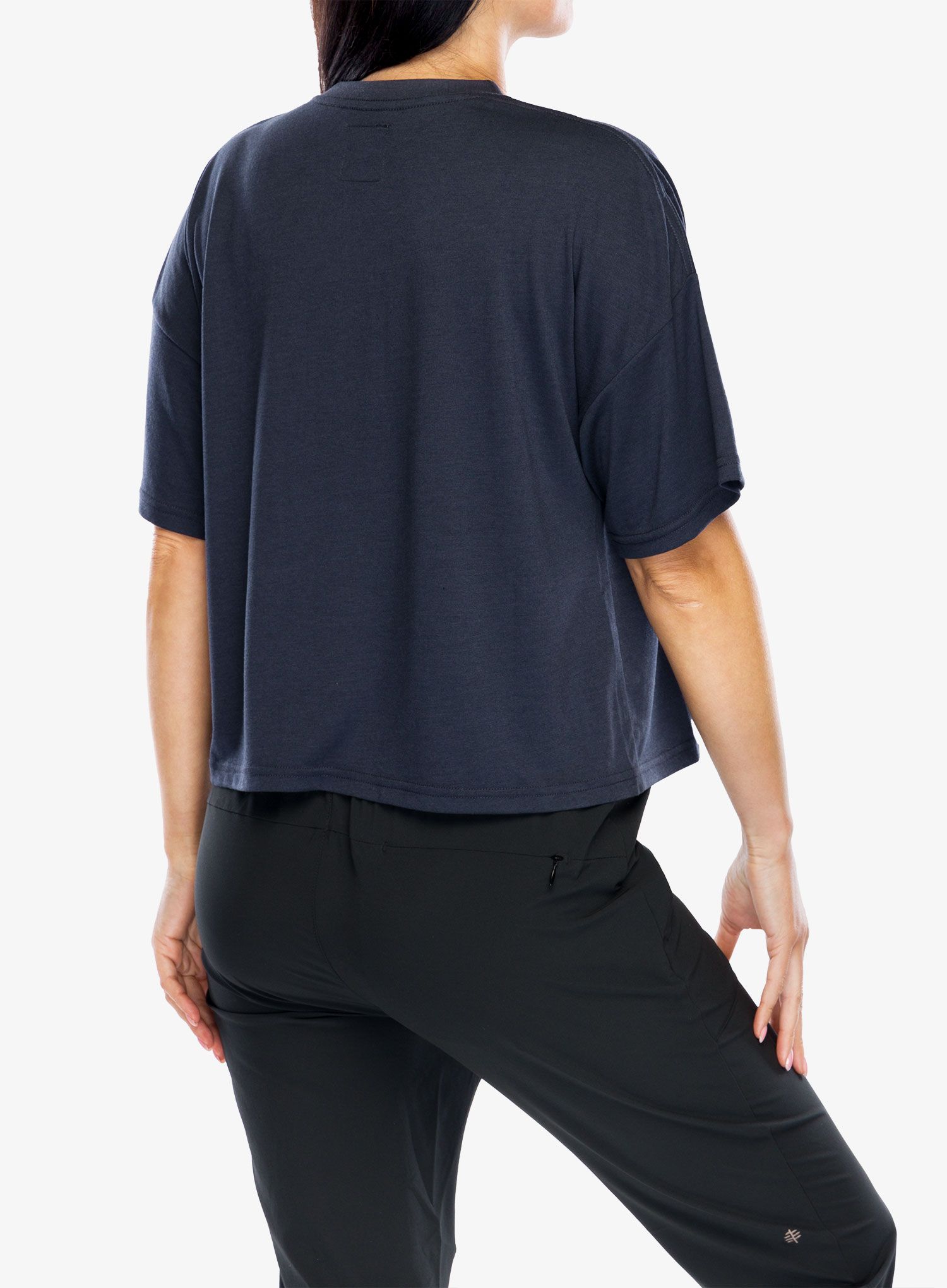 Dámské tričko s potiskem Rip Curl RSS Crop Tee - navy