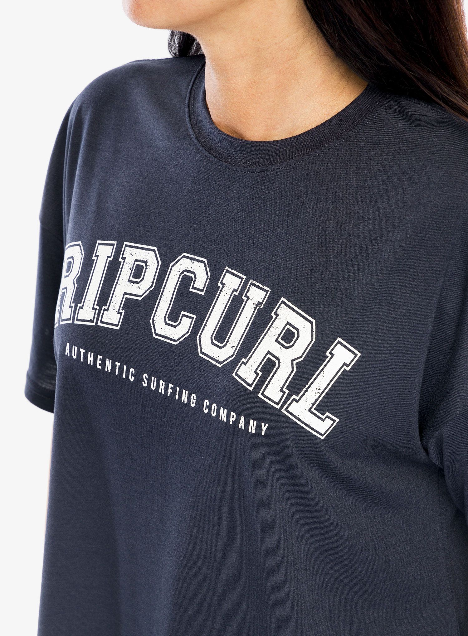 Dámské tričko s potiskem Rip Curl RSS Crop Tee - navy