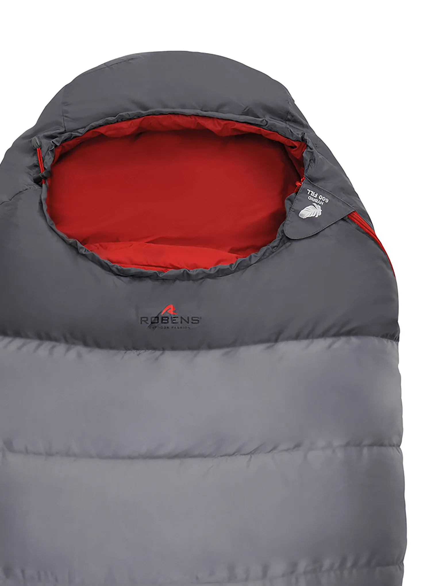Péřový spacák Robens Gully 900 (195 cm) - gray