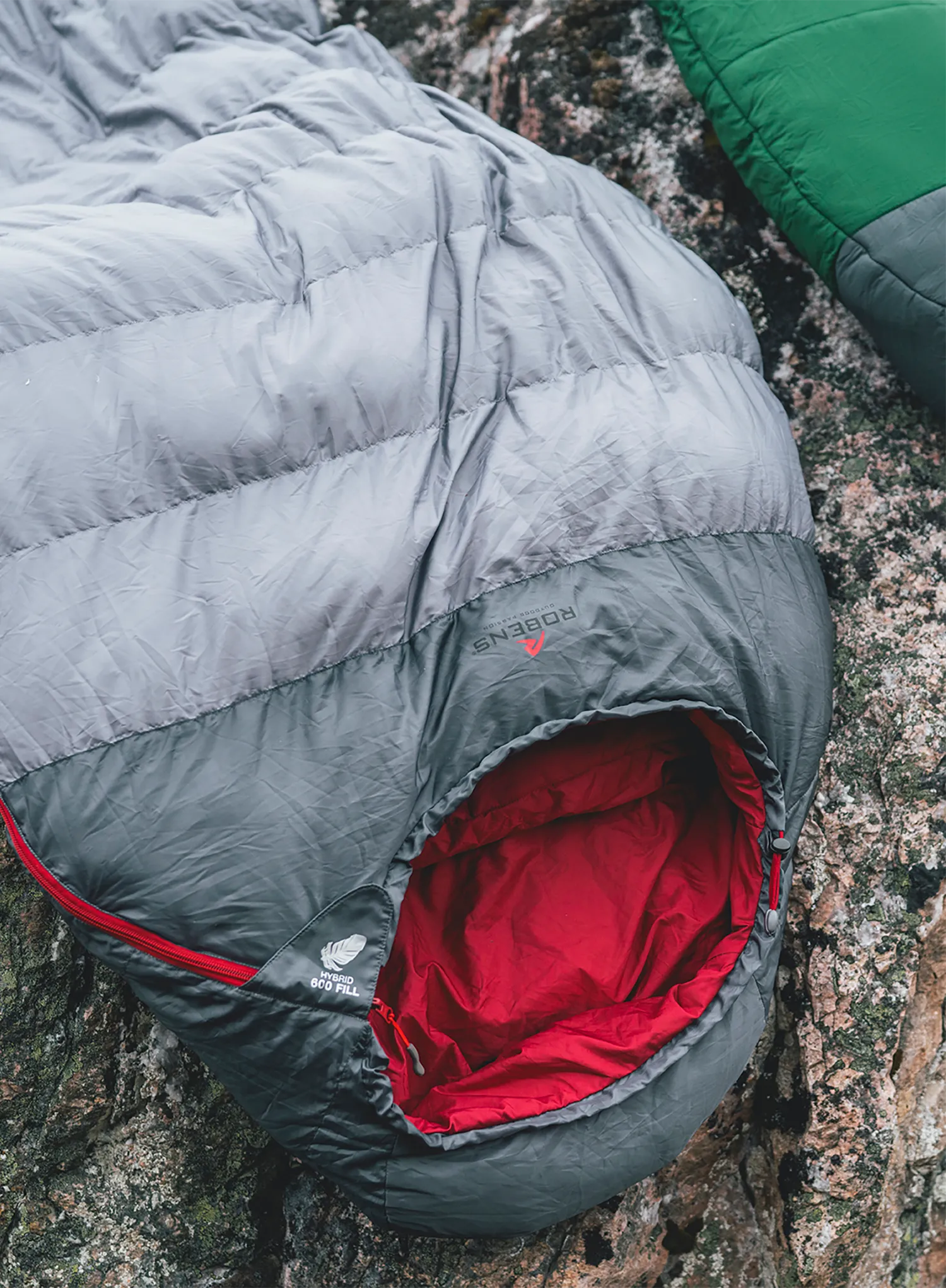 Péřový spacák Robens Gully 900 (195 cm) - gray