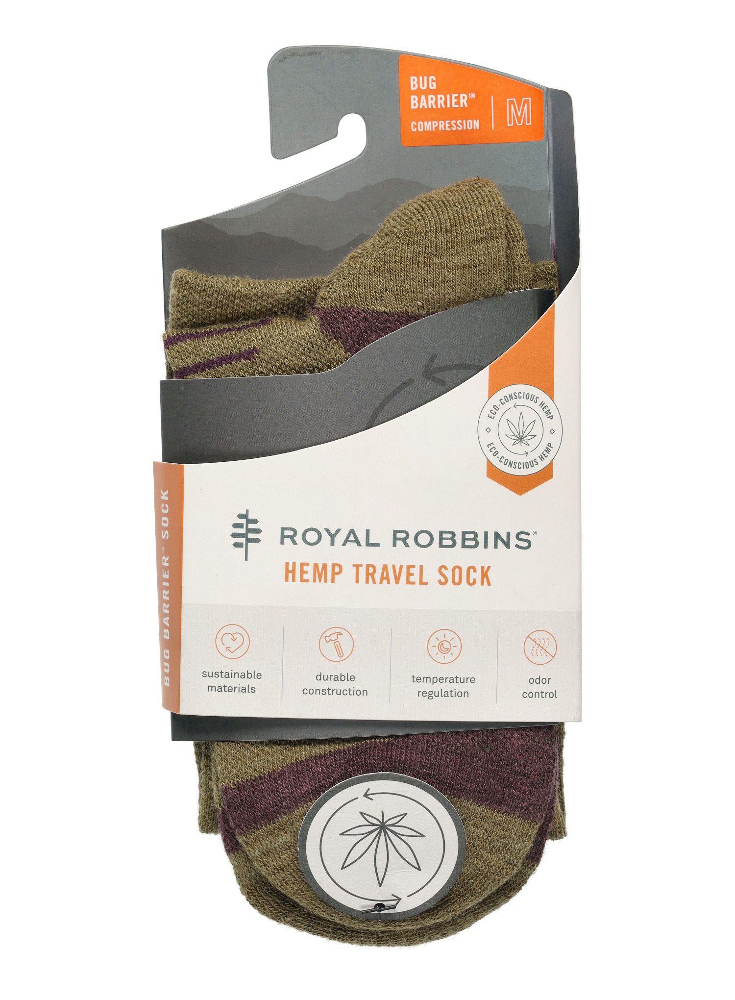 Ponožky Royal Robbins Bug Barrier Venture Compression - lizard