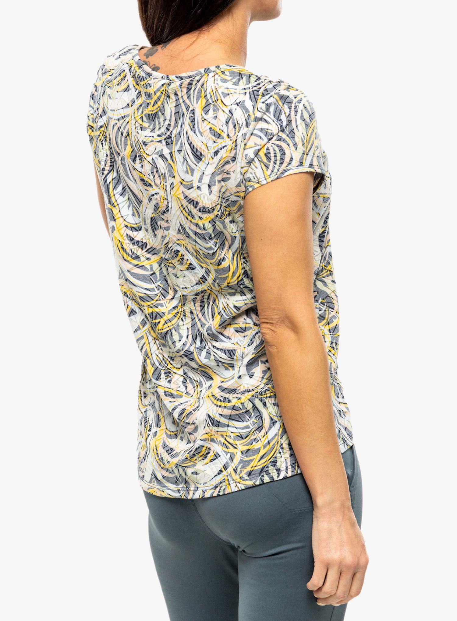 Dámské tričko s potiskem Royal Robbins Featherweight Tee - navy caulfield pt