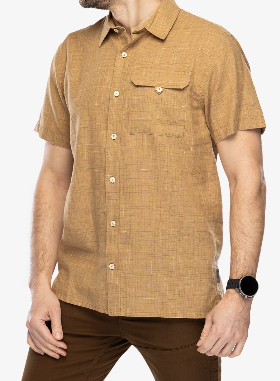 Košile Royal Robbins Hempline Spaced SS - bistre