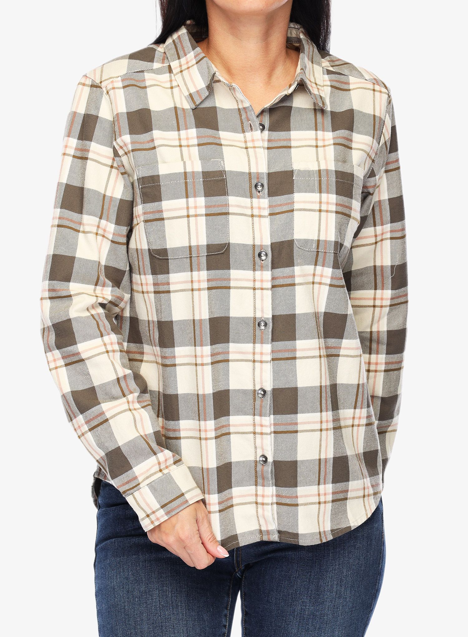Dámská turistická košile Royal Robbins Lieback Organic Cotton Flannel LS - everglade timber cove pld