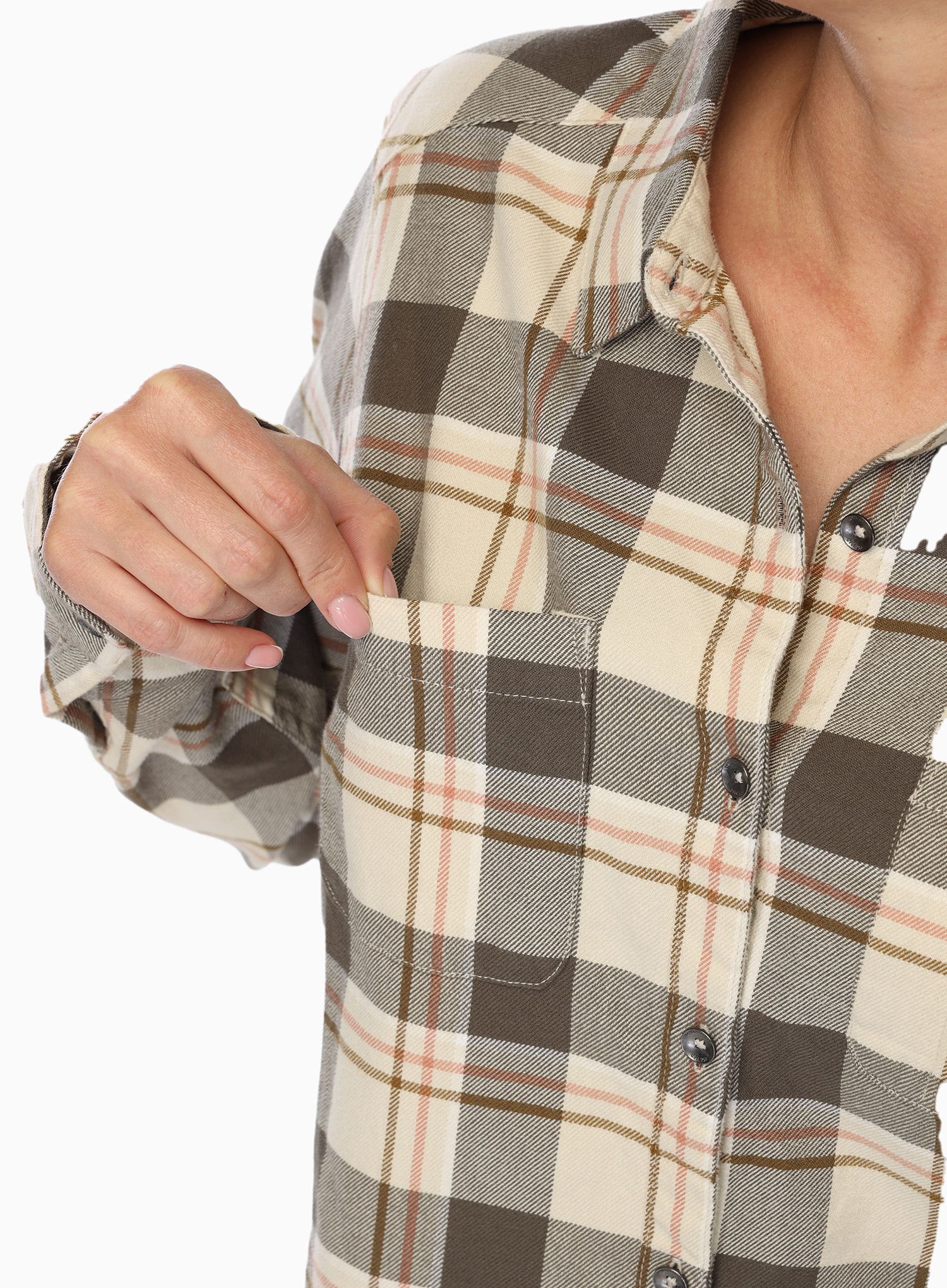 Dámská turistická košile Royal Robbins Lieback Organic Cotton Flannel LS - everglade timber cove pld