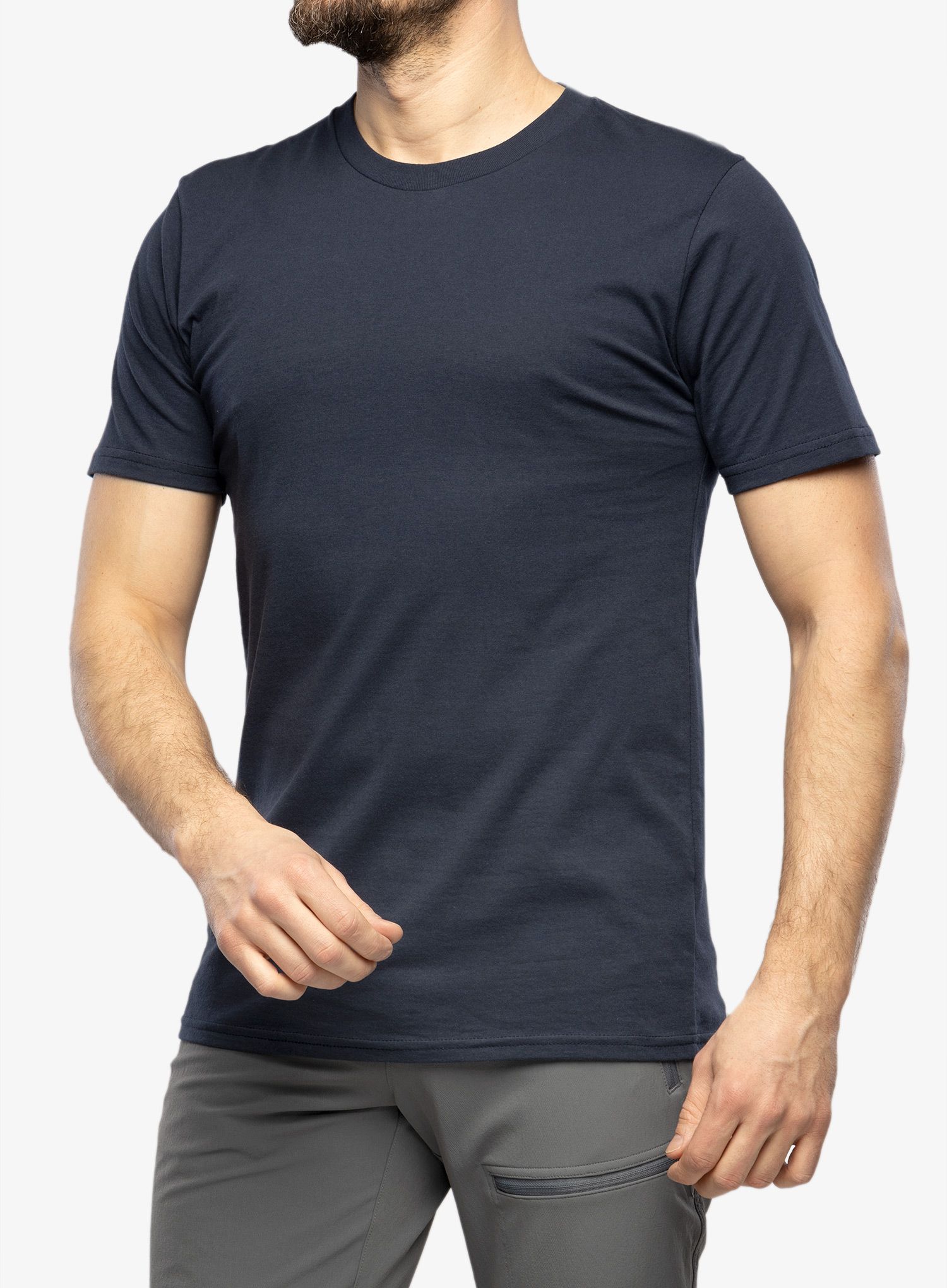 Bavlněné tričko pánské Royal Robbins Sunset Tee s/s - navy